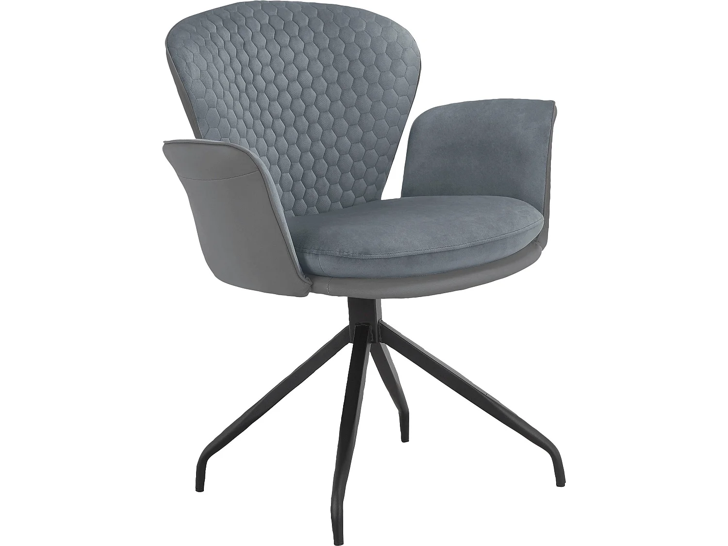 Juego de 2 sillas de comedor Lucia antracita