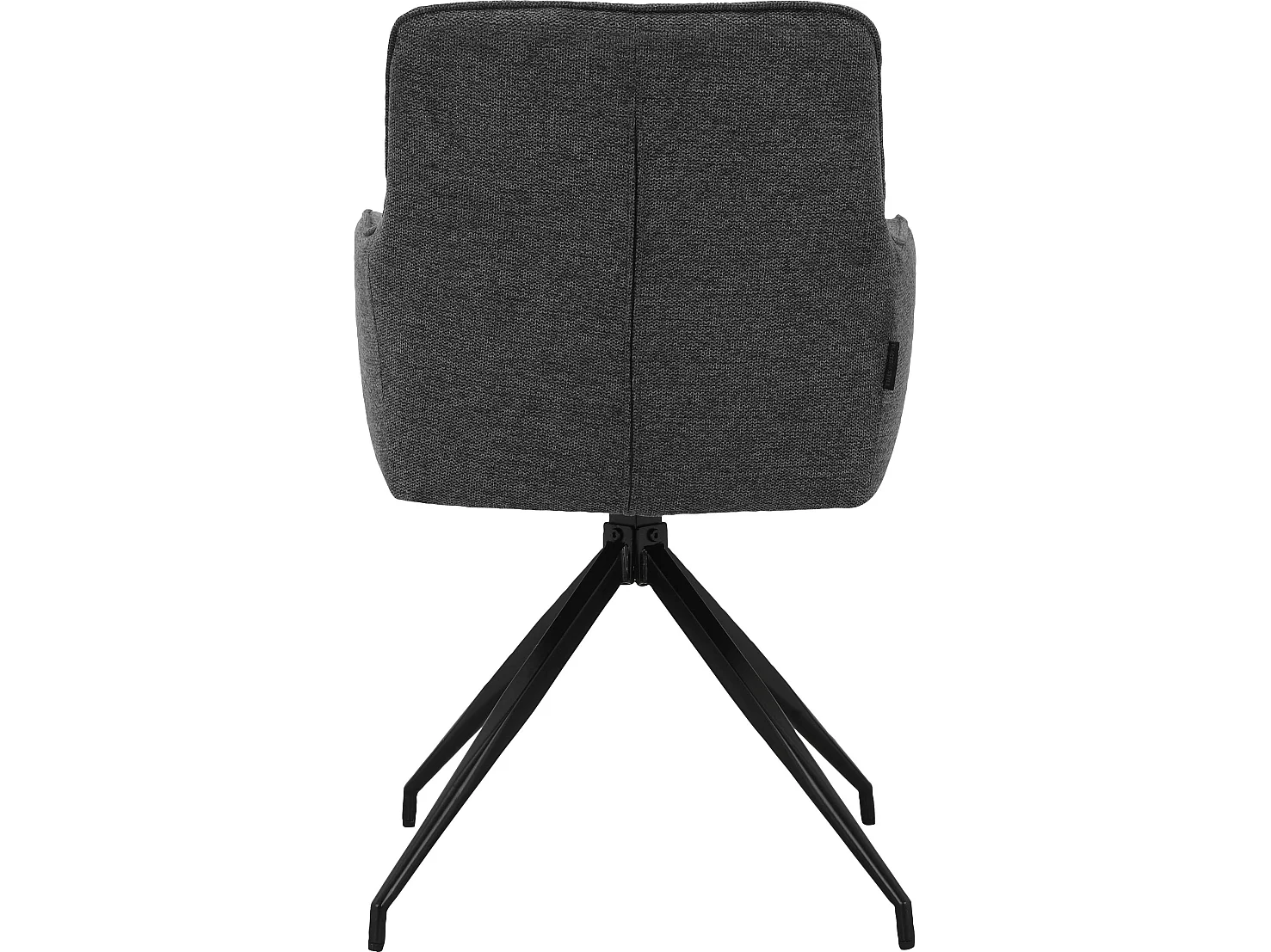 Zaria1|Lot de 2 fauteuils en tissu anthracite