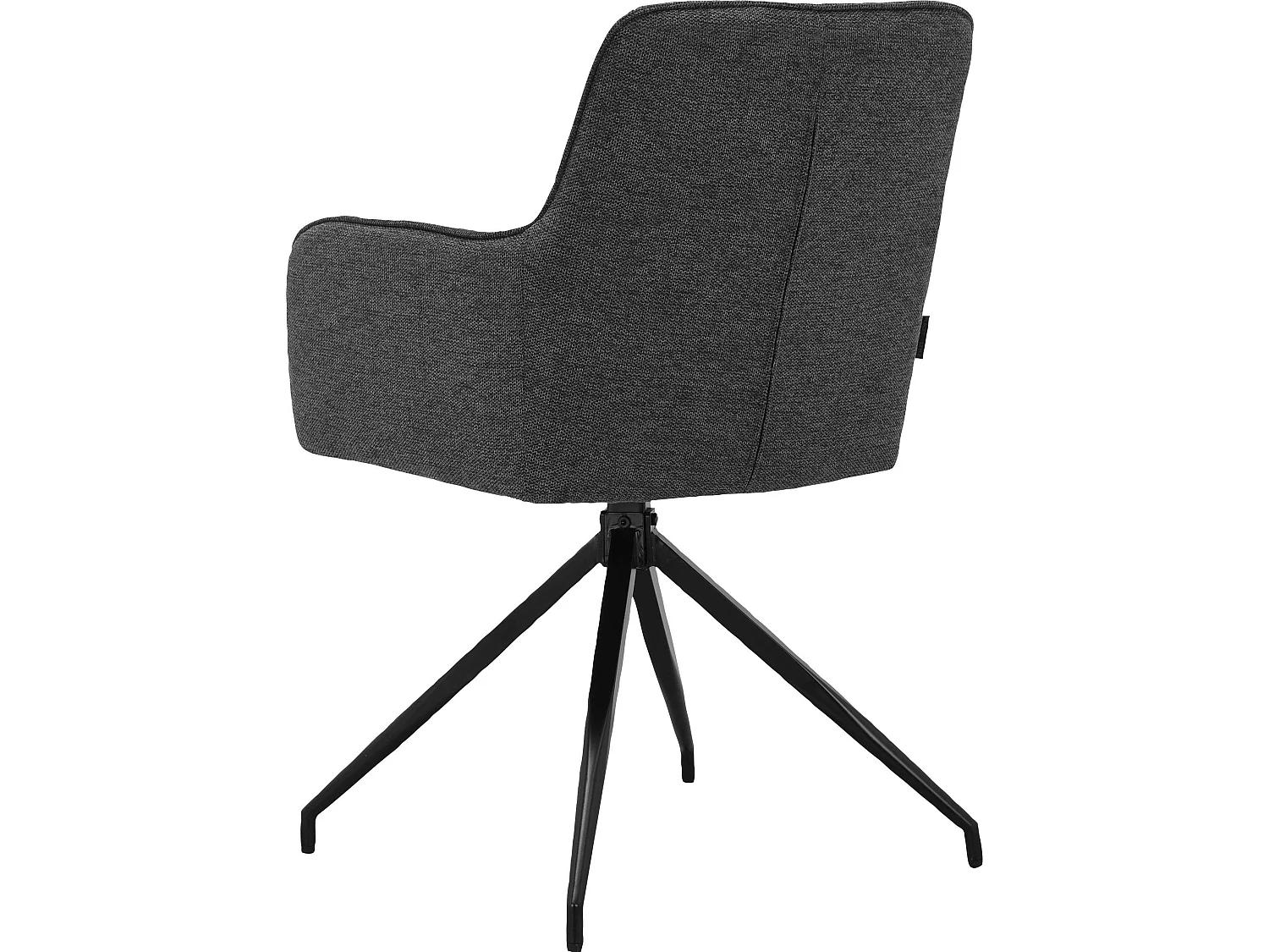 Zaria1|Lot de 2 fauteuils en tissu anthracite