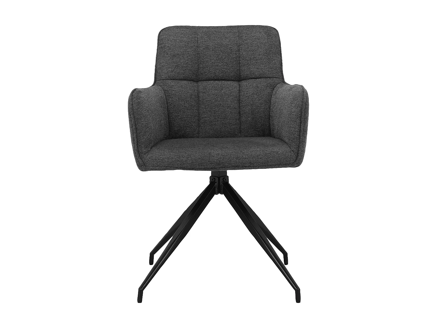 Zaria1|Lot de 2 fauteuils en tissu anthracite