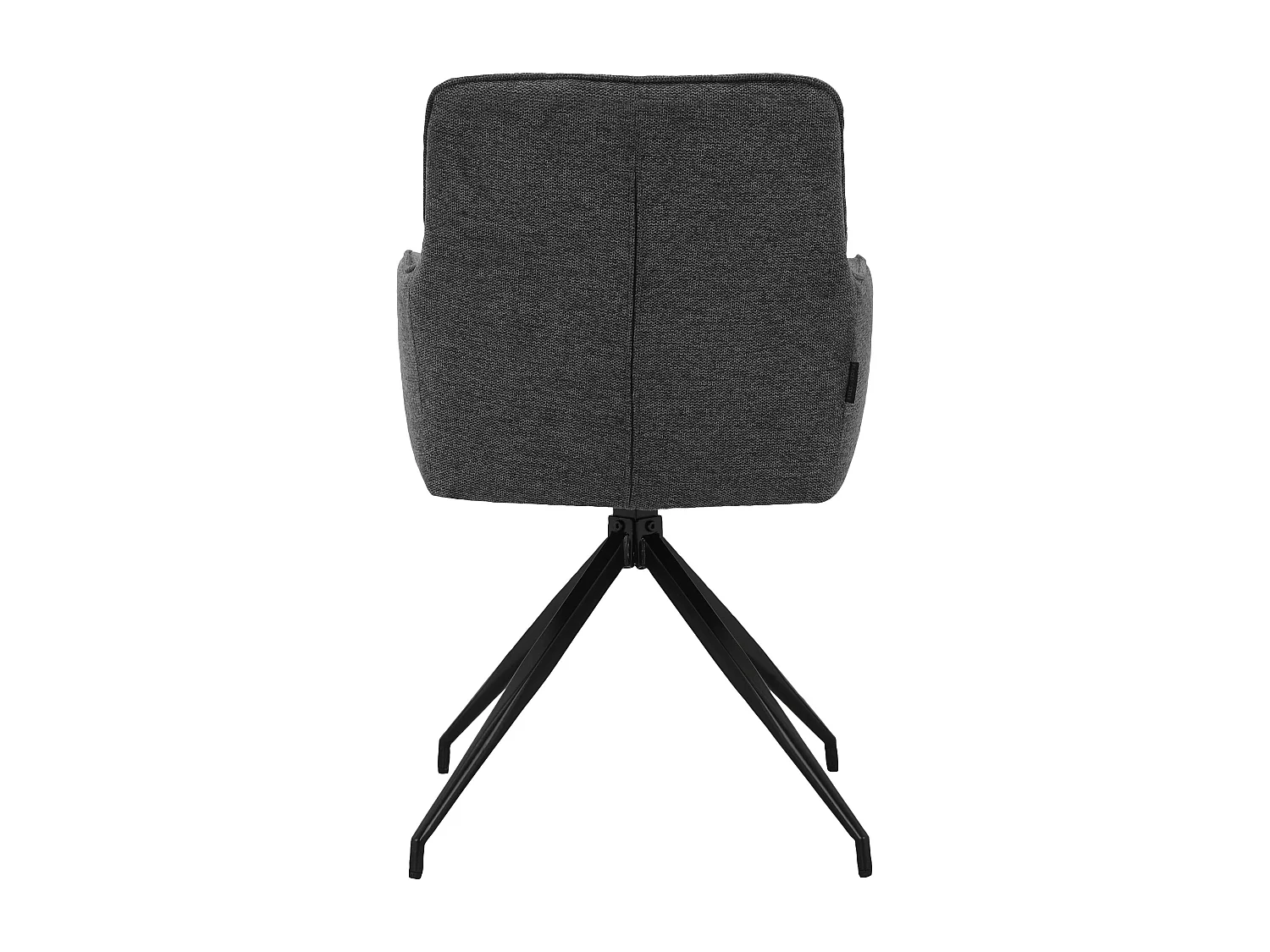 Zaria1|Lot de 2 fauteuils en tissu anthracite
