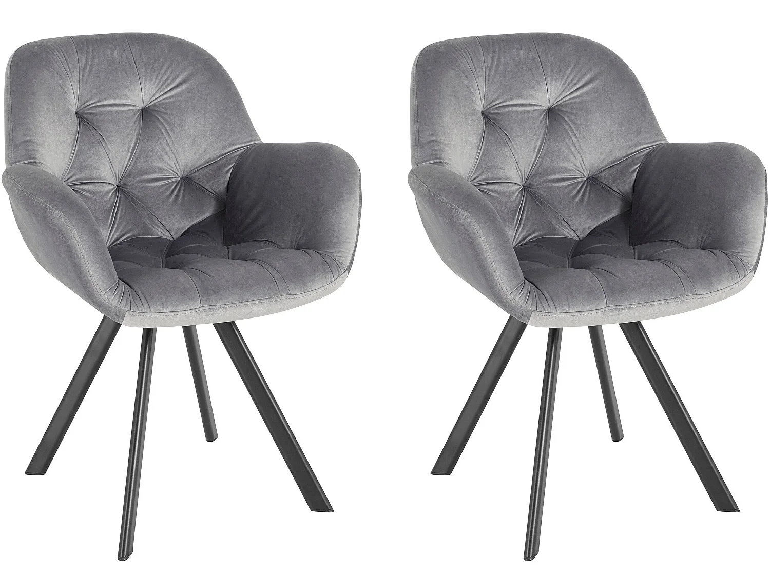 Elli Armstoel 2pk Grijs