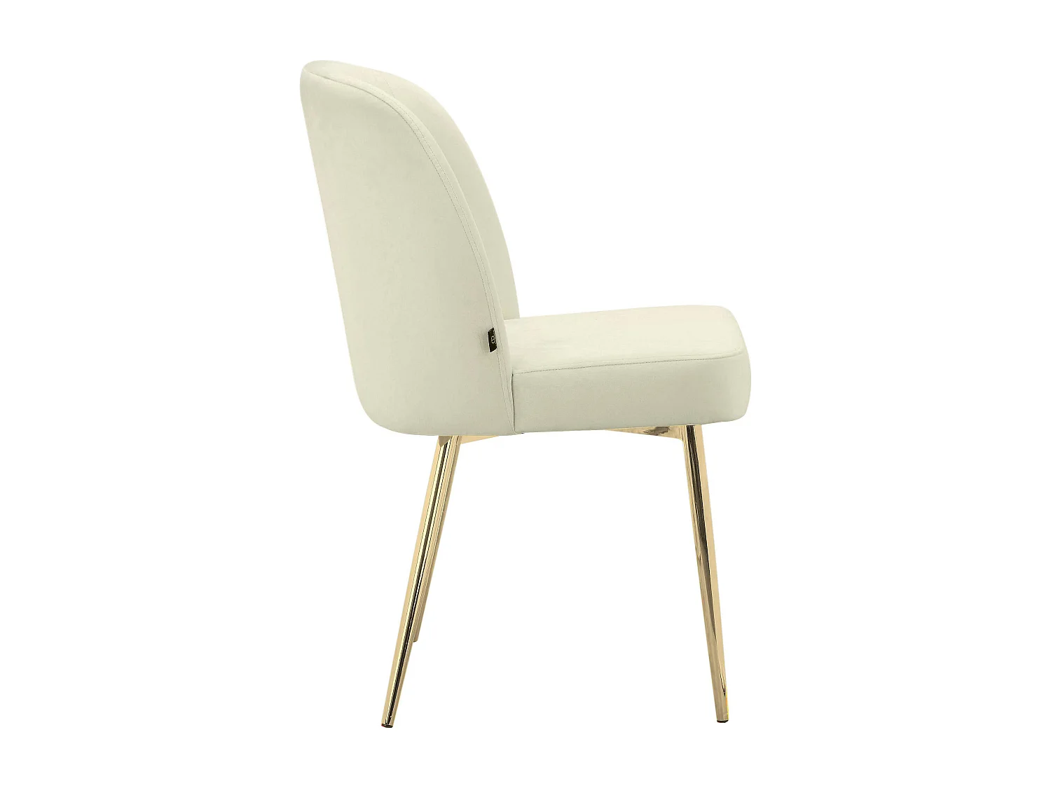 Nagano|Lot de 2 chaises de salle à manger en tissu crème