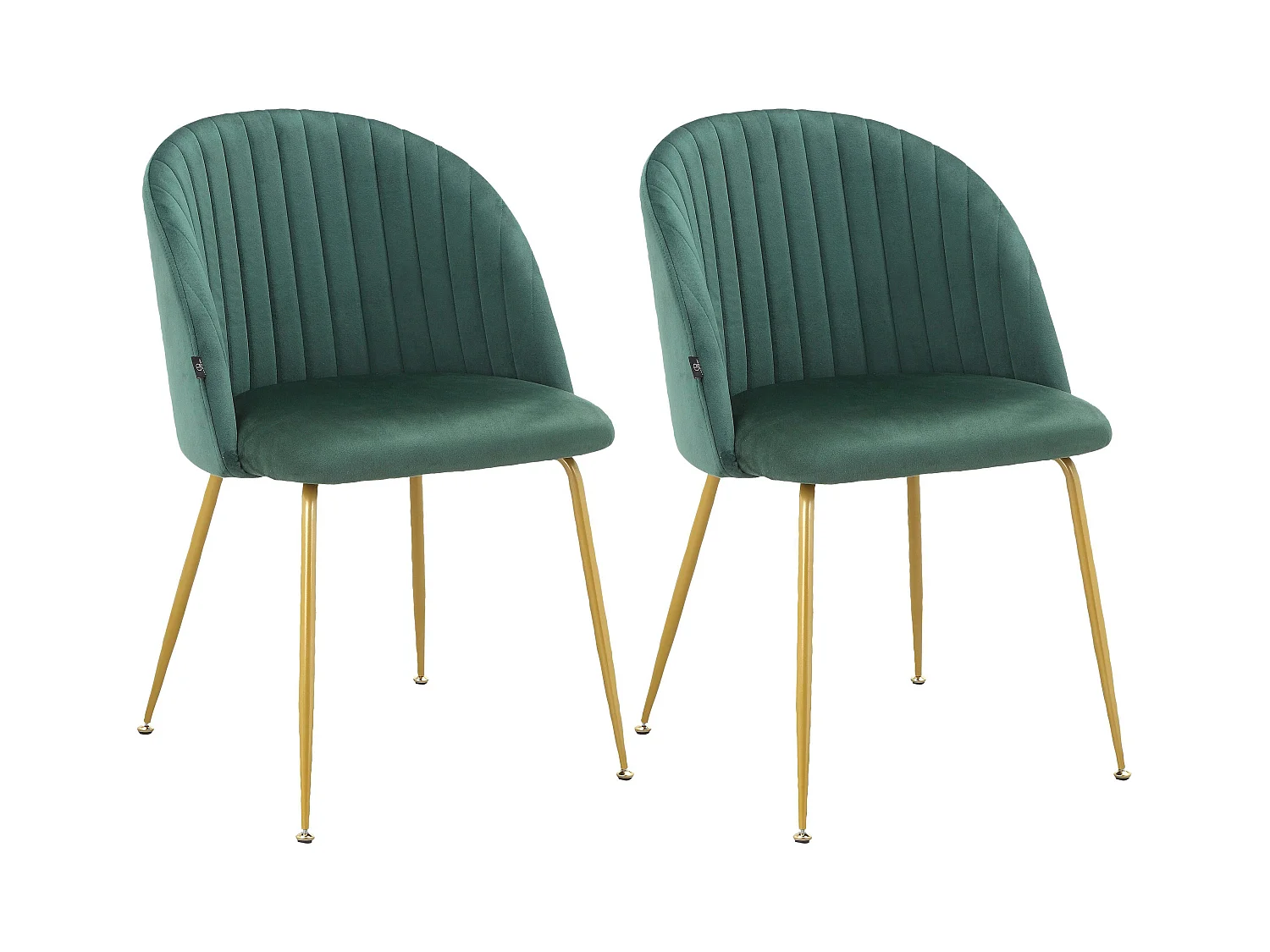 Thalia|Chaise de salle à manger 2 Pack Vert foncé