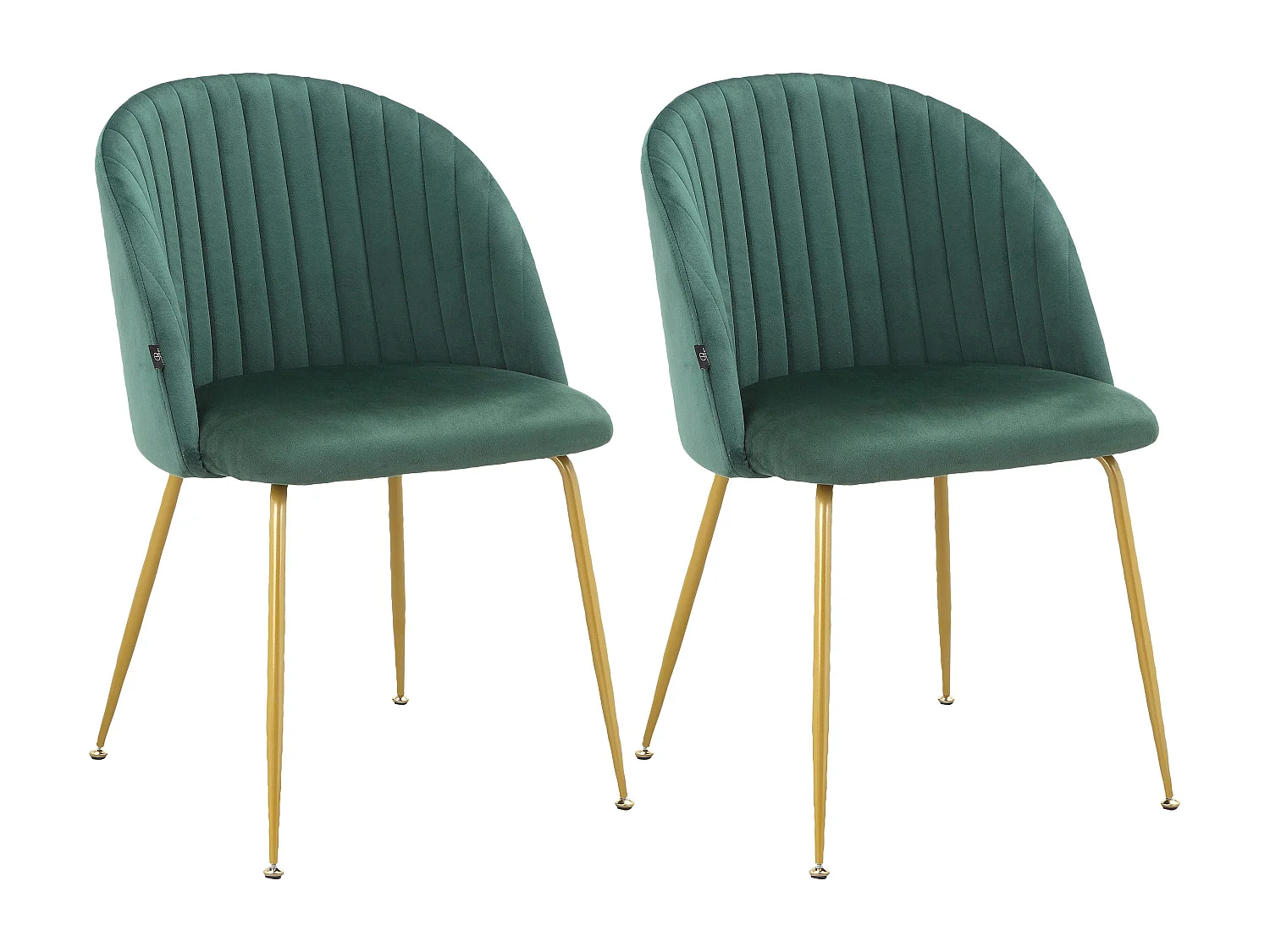 Thalia|Chaise de salle à manger 2 Pack Vert foncé