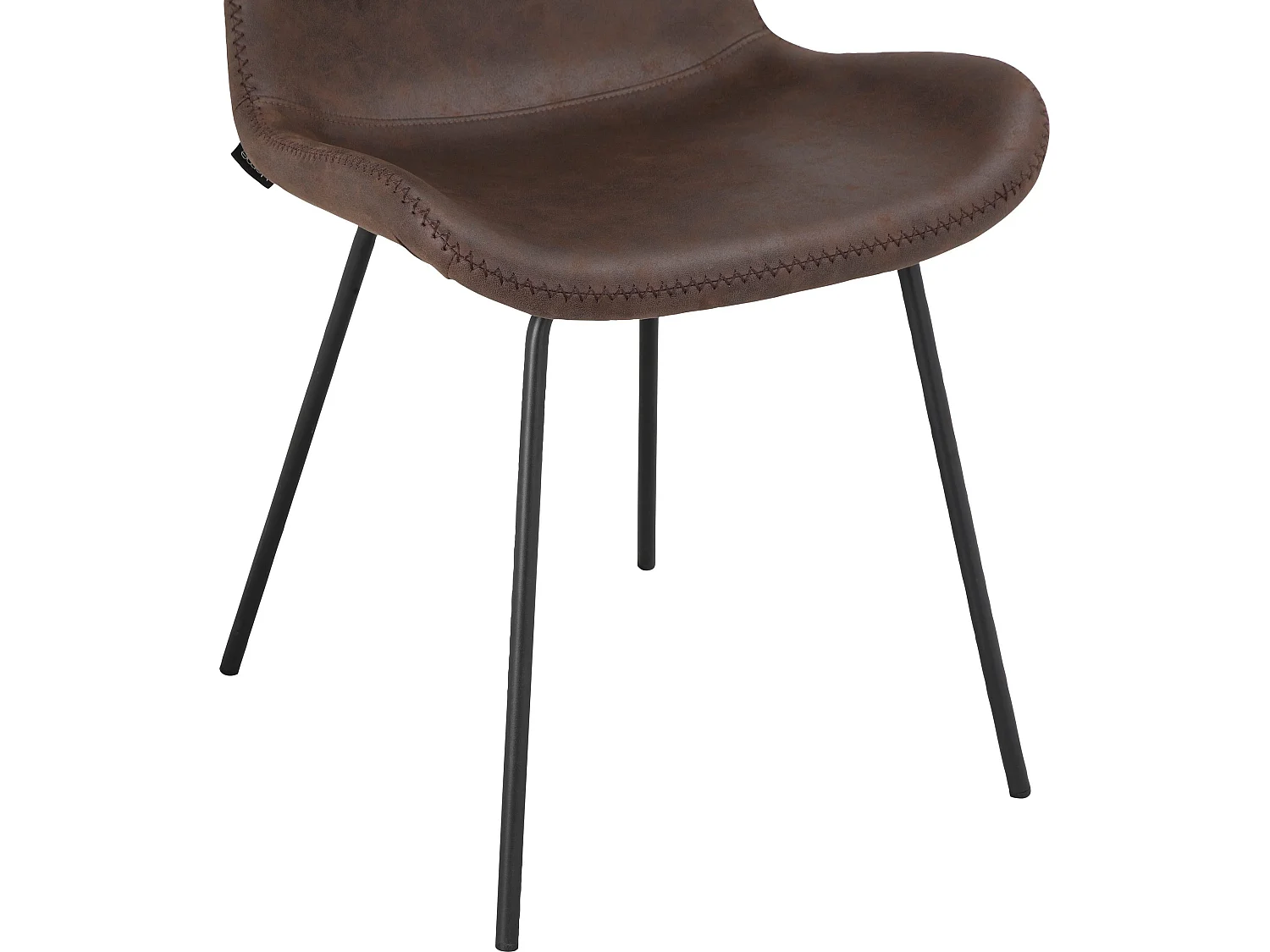 Conjunto de 2 cadeiras de jantar Sima Black Black Met