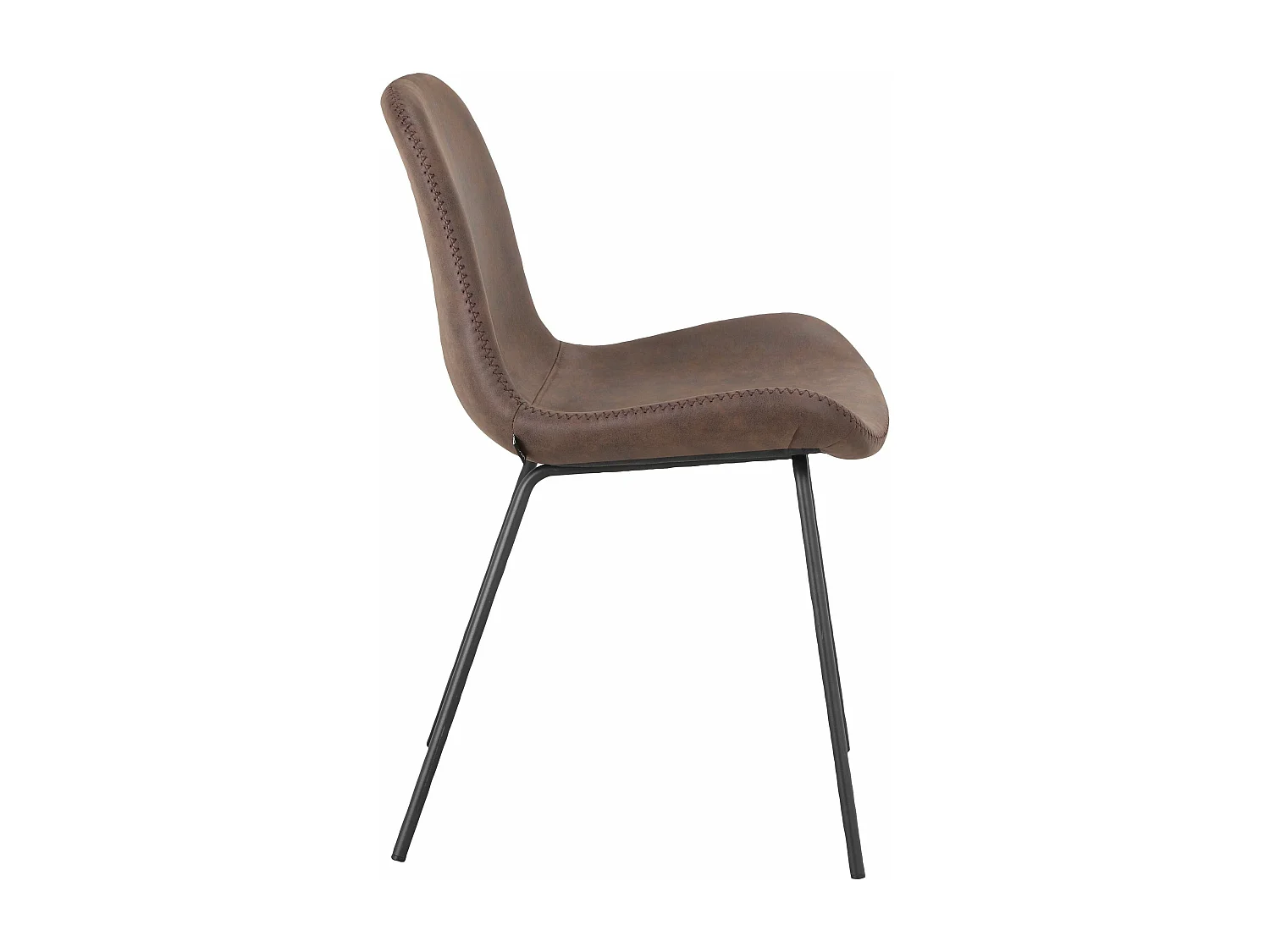 Conjunto de 2 cadeiras de jantar Sima Black Black Met