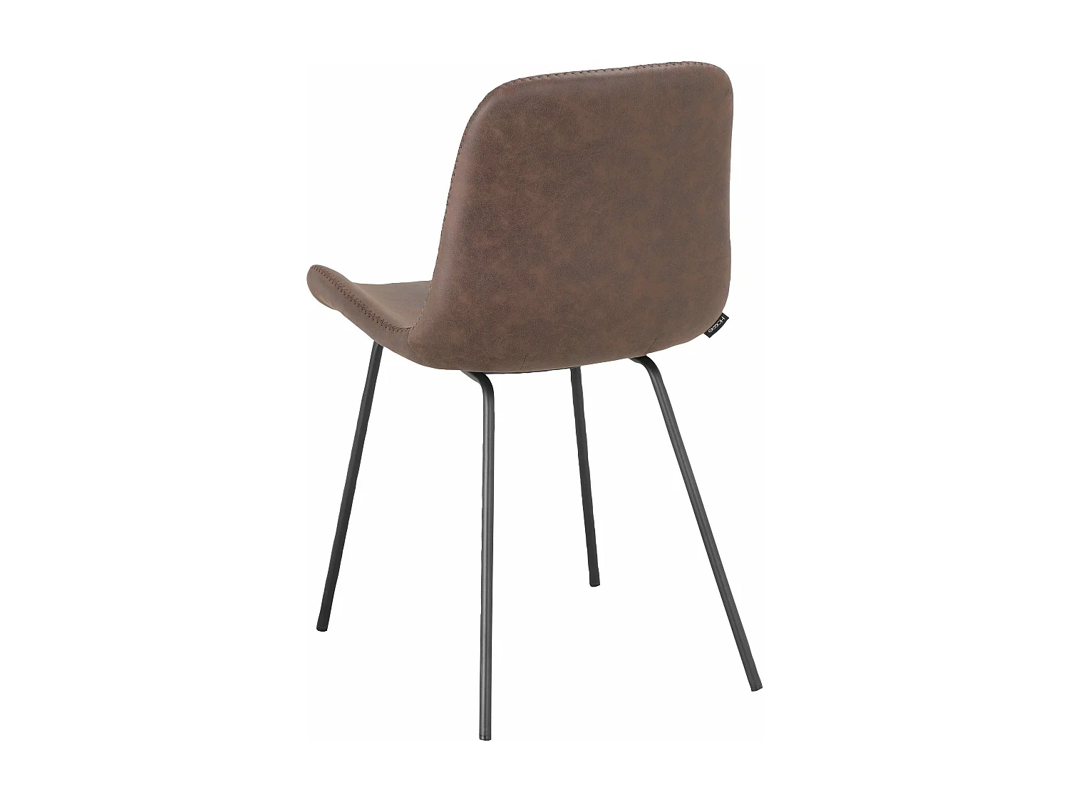 Conjunto de 2 cadeiras de jantar Sima Black Black Met