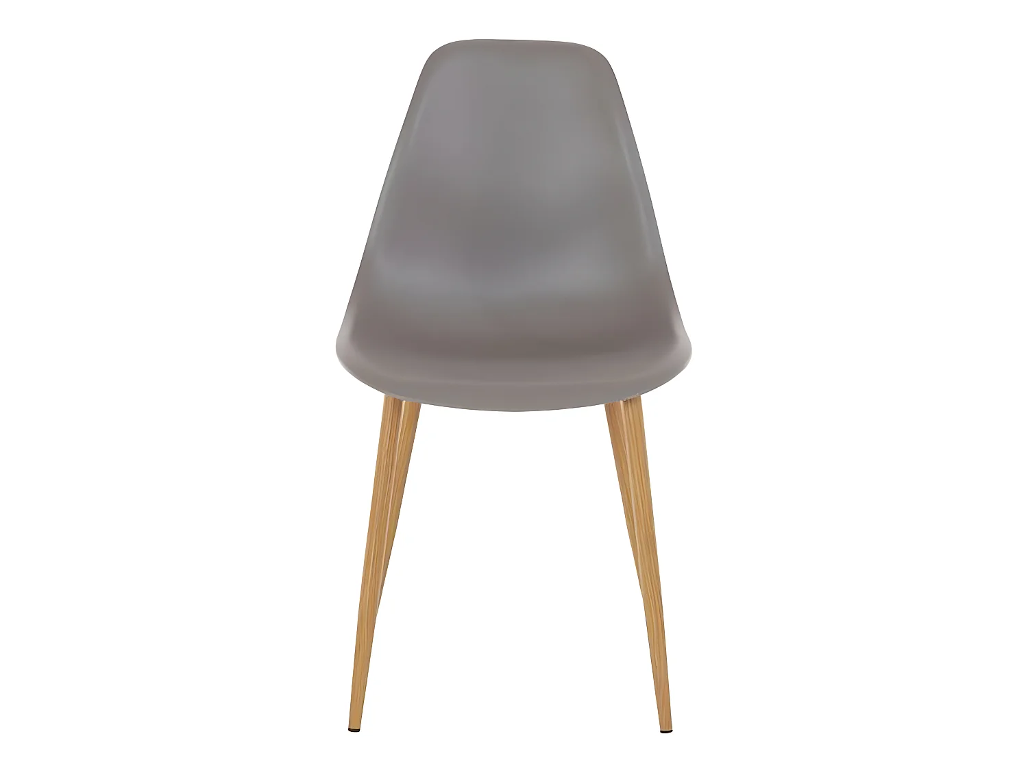 Silla Miller 4pk gris claro PlastOak