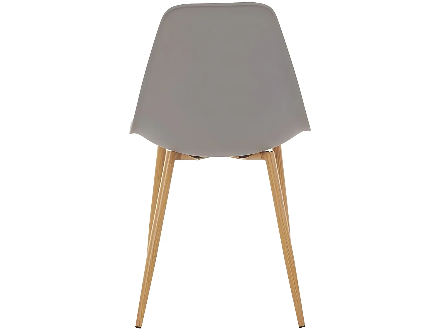 Silla Miller 4pk gris claro PlastOak