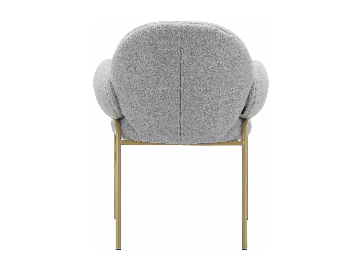 Iwama|Lot de 2 chaises de salle à manger gris teddy