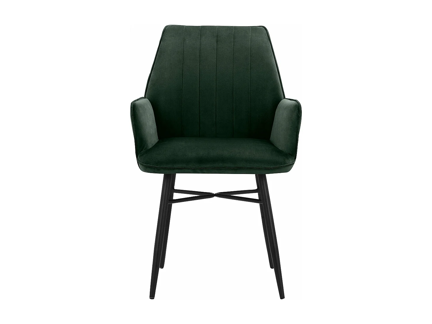 Juego de 2 sillas de comedor Anzo verde oscuro