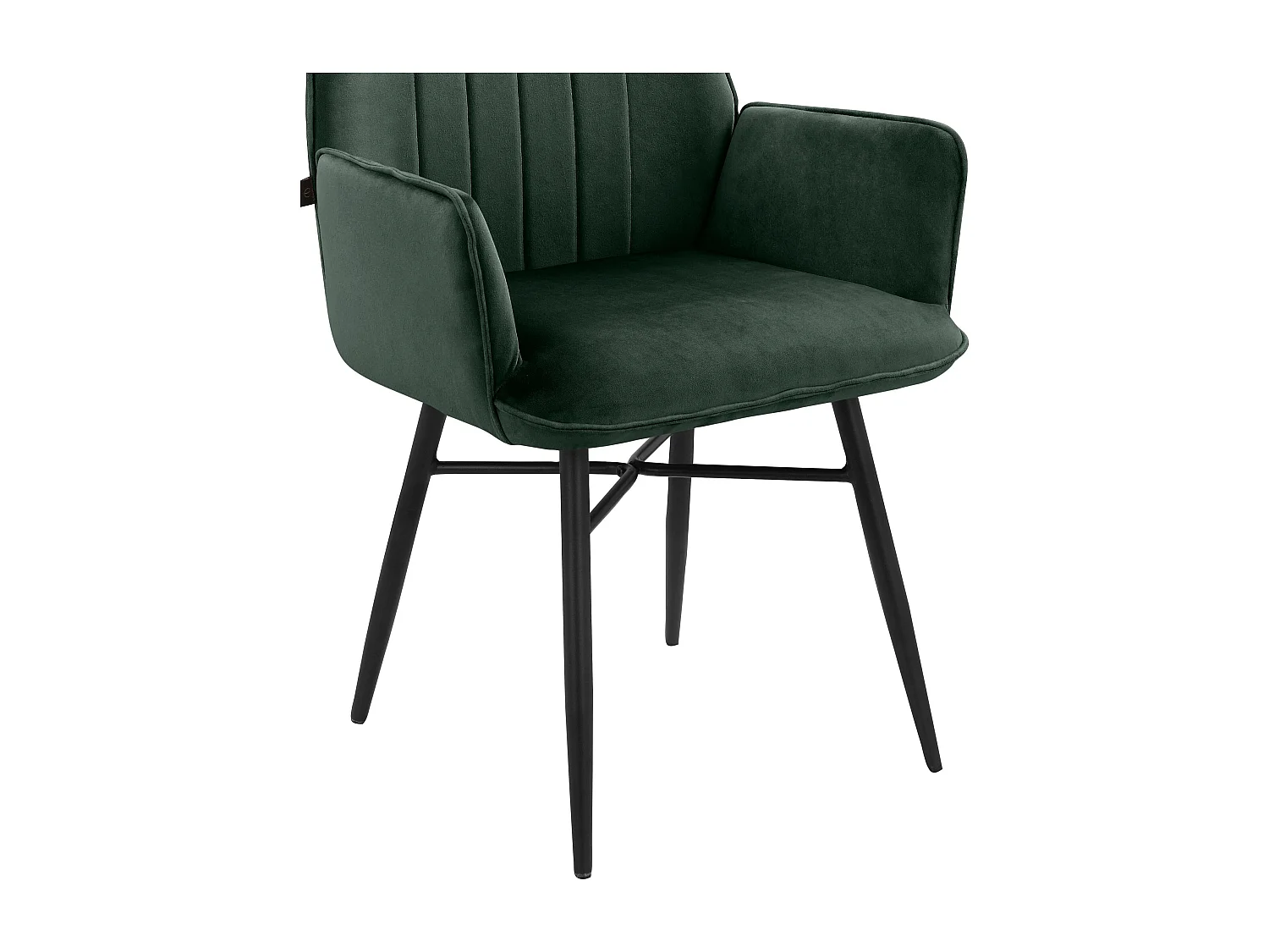 Juego de 2 sillas de comedor Anzo verde oscuro