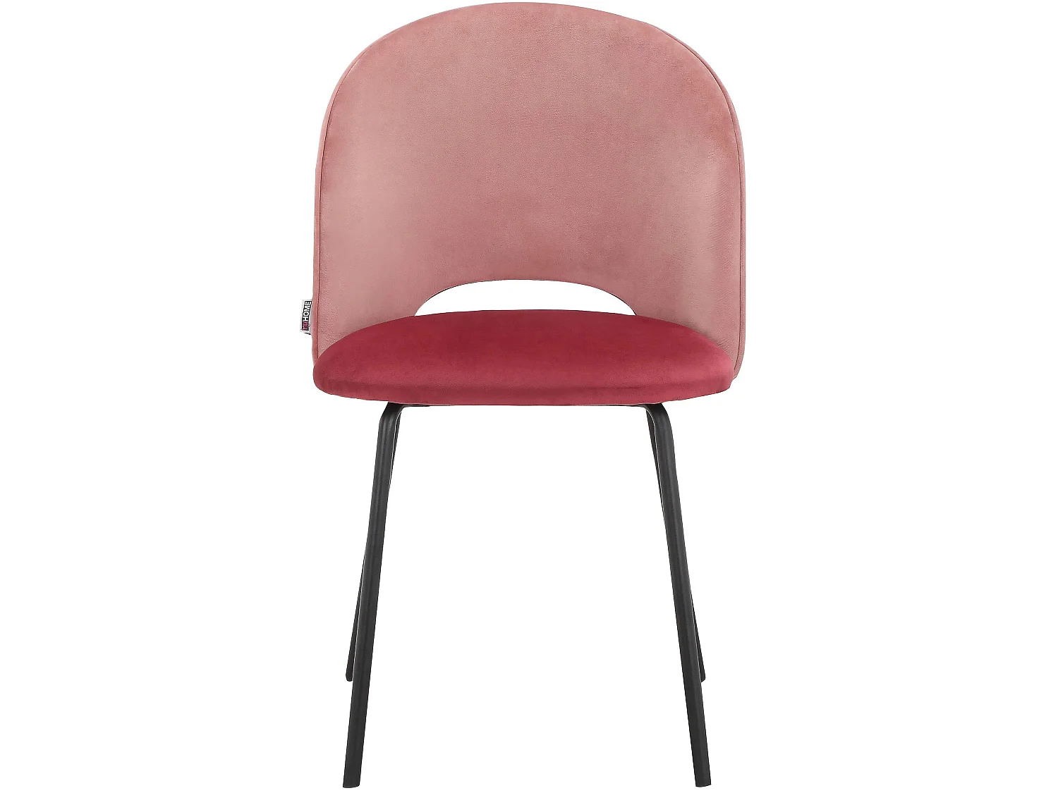 Nagoya|Lot de 2 chaises de salle à manger en velours rose