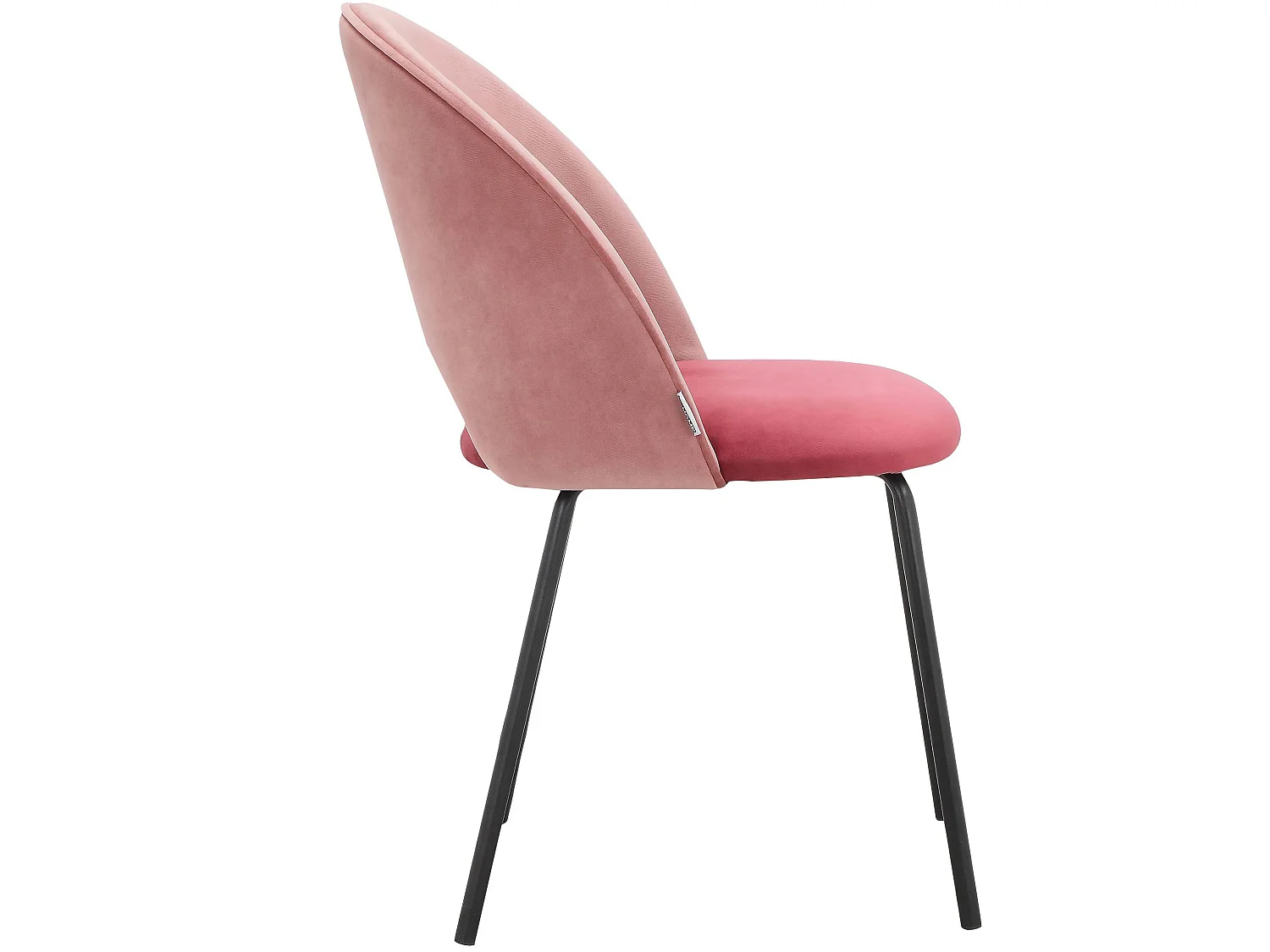 Nagoya|Lot de 2 chaises de salle à manger en velours rose