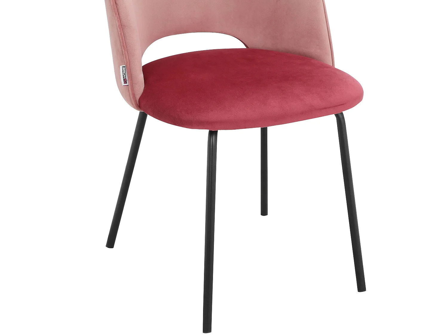 Nagoya|Lot de 2 chaises de salle à manger en velours rose