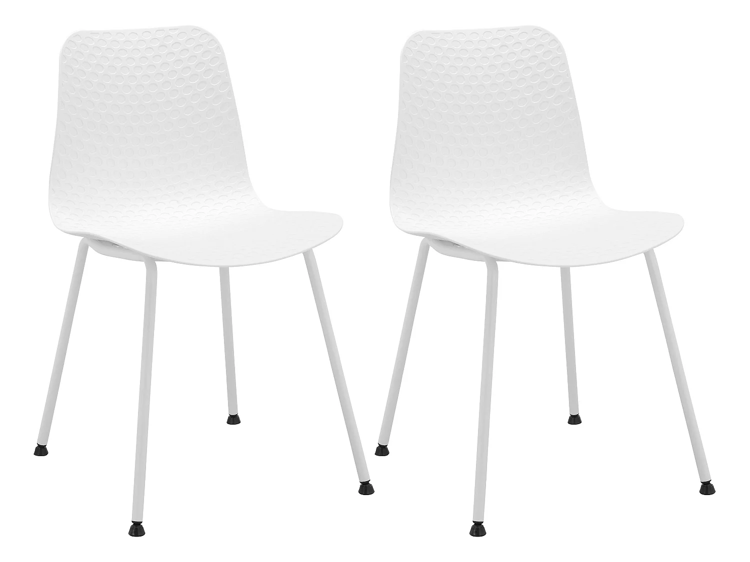 Enya | Chaise de salle à manger 2 Pack Blanc