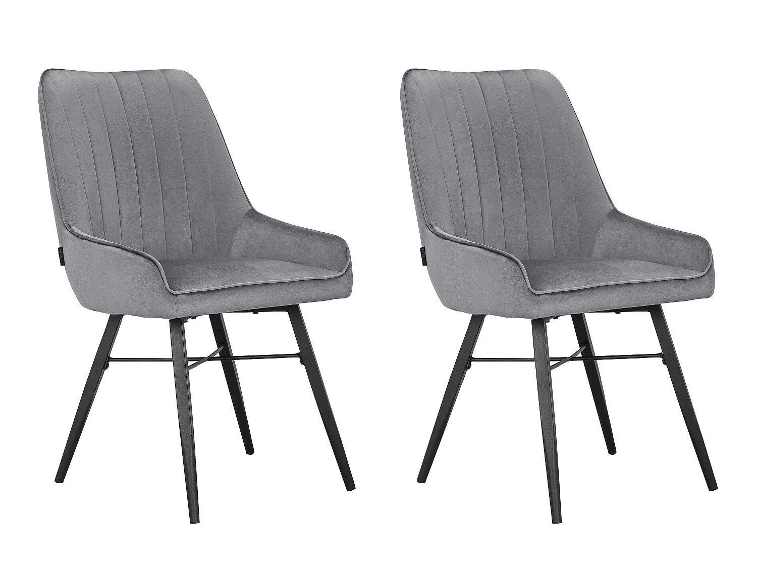 Akita | Chaise de salle à manger 2 Pack Lightgrey
