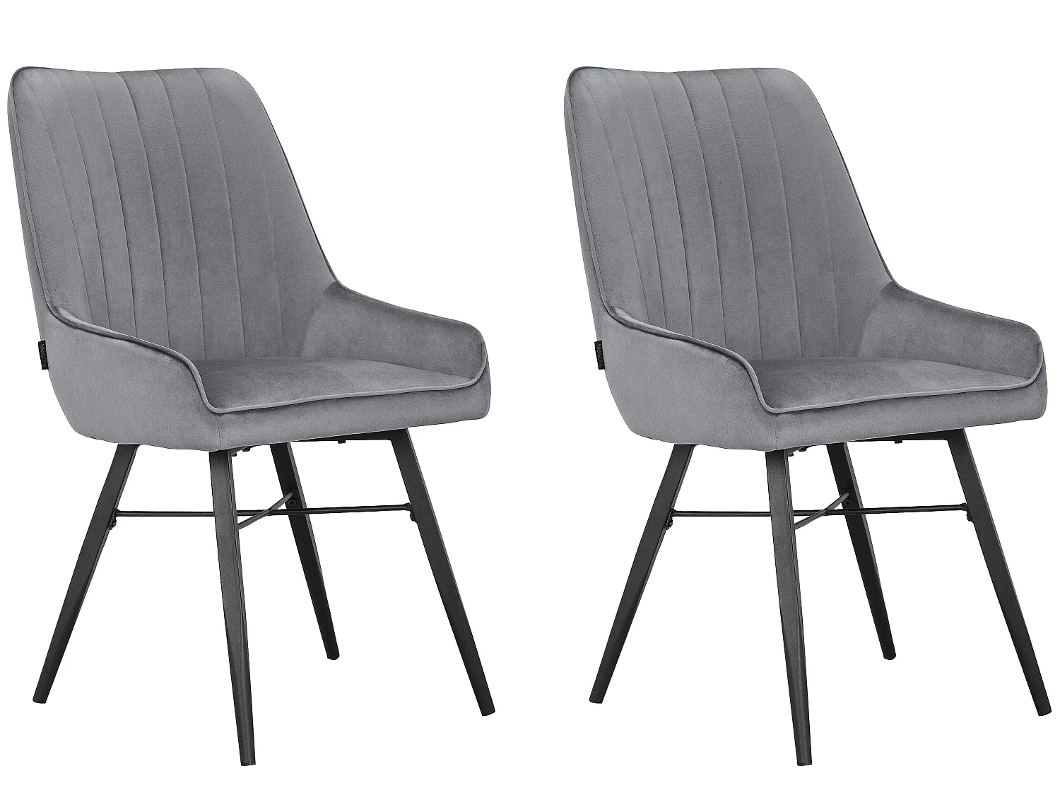 Akita | Chaise de salle à manger 2 Pack Lightgrey