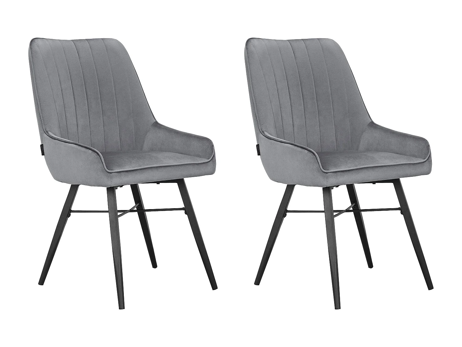 Akita | Chaise de salle à manger 2 Pack Lightgrey