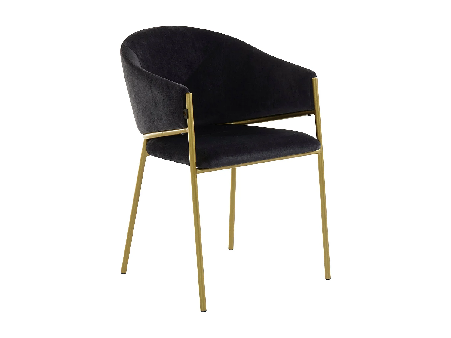 Juego de 2 sillas de comedor Natalie, color negro