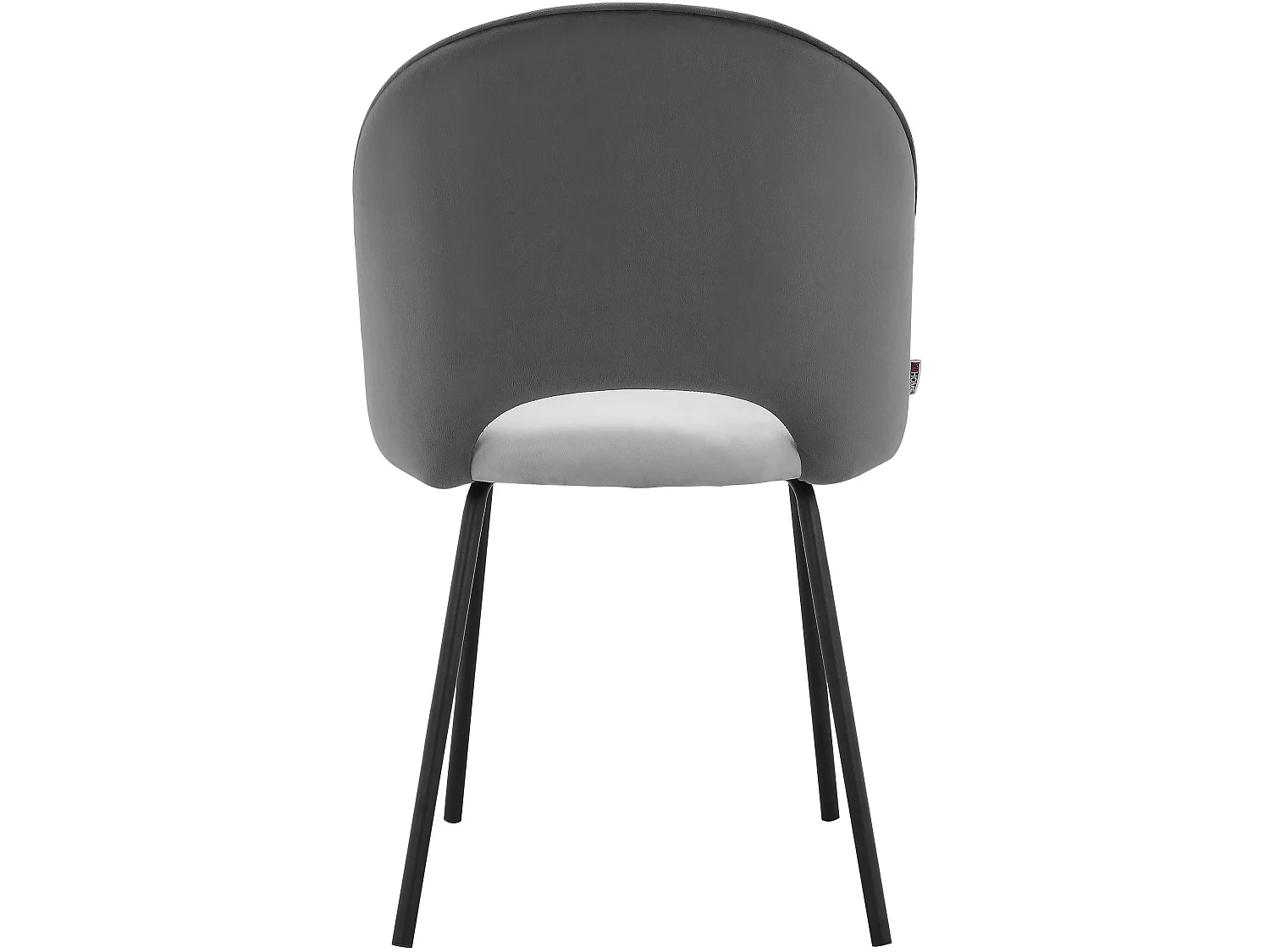 Nagoya|Lot de 2 chaises de salle à manger en velours gris anthracite