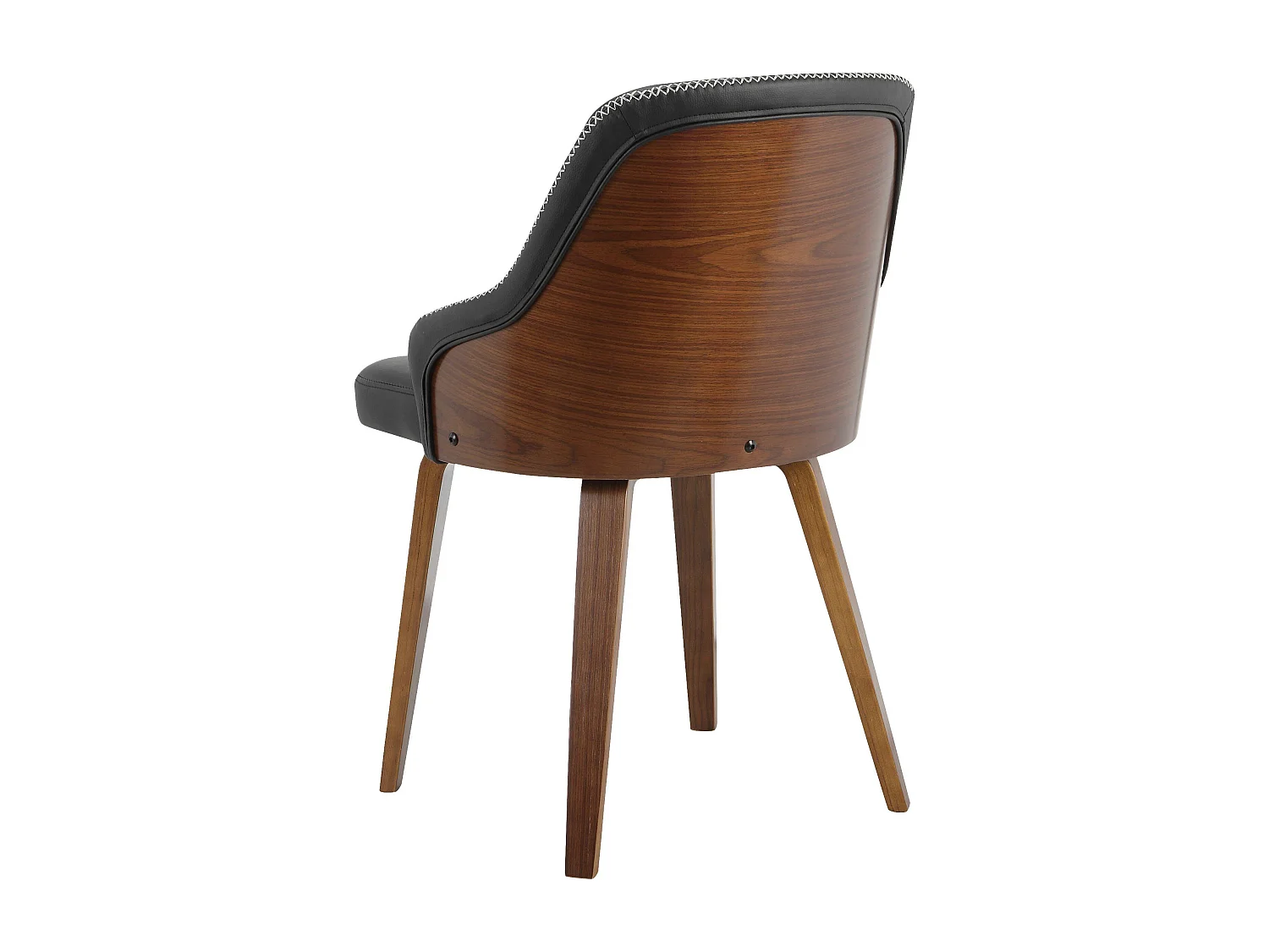 Okido|Chaise de salle à manger 2 PK Noir PU