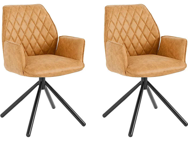 Preston Stoel 2pk Mosterd