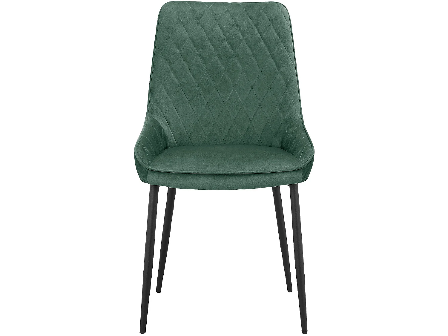 Maya|Chaise de salle à manger 2 Pack Vert foncé