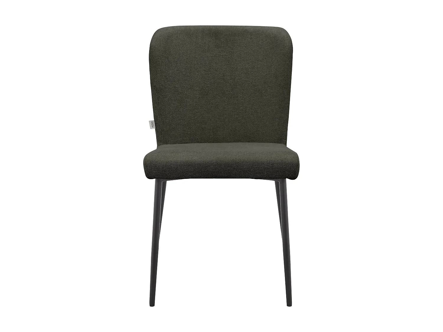 Oita|Lot de 2 chaises de salle à manger en tissu anthracite