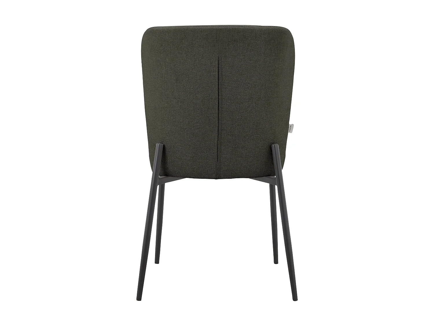 Oita|Lot de 2 chaises de salle à manger en tissu anthracite