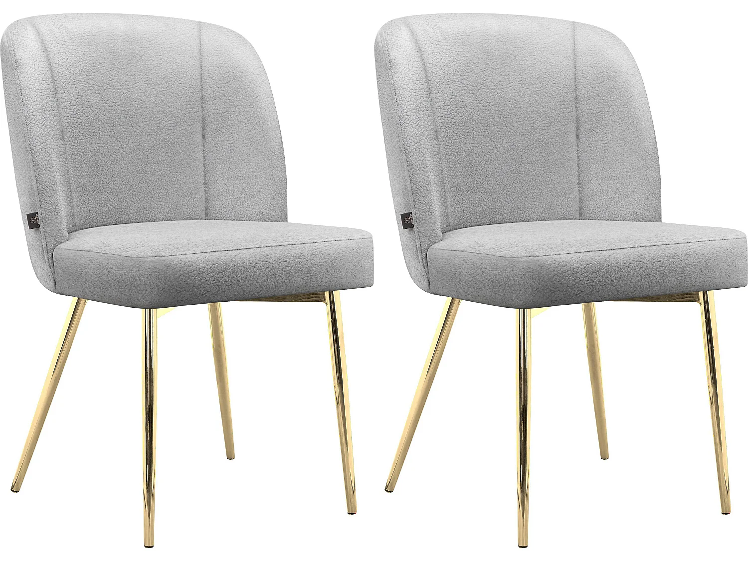 Nagano | Chaise de salle à manger 2 Pack Grey Teddy