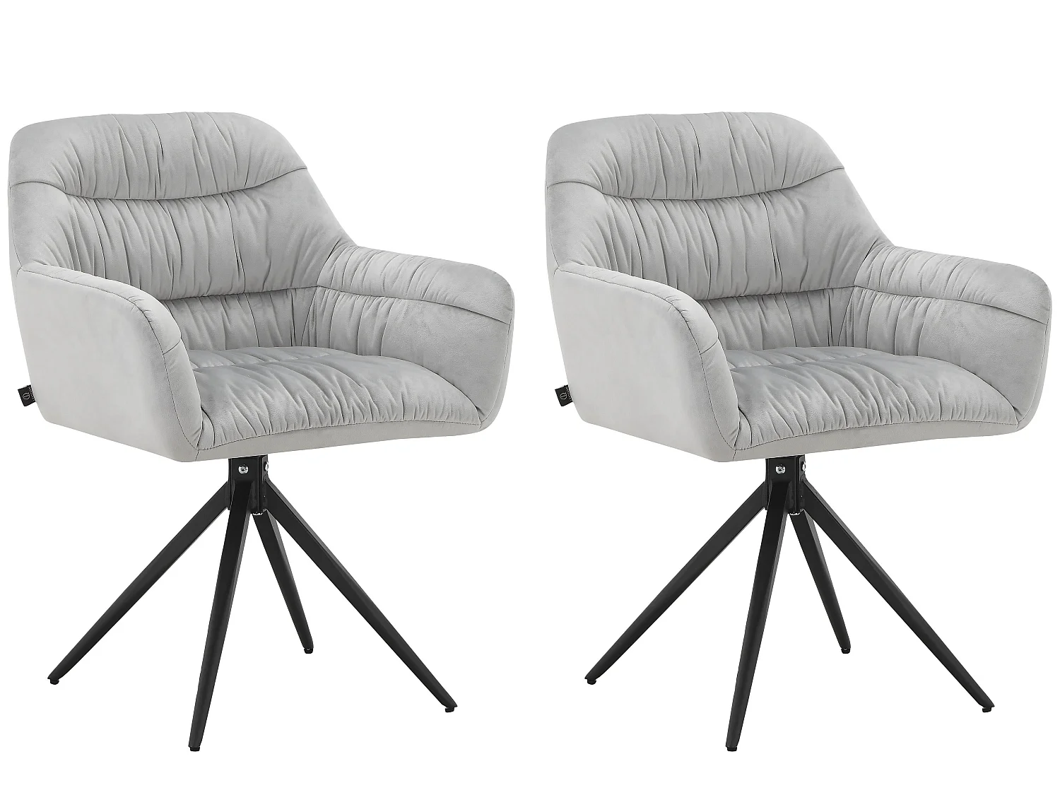 Juego de 2 sillones Tokyo gris claro