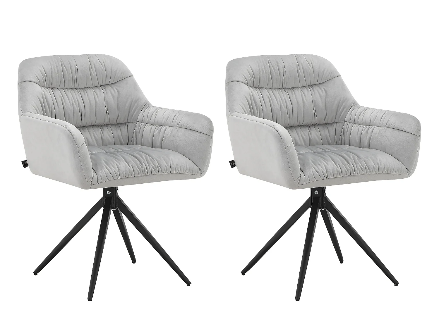 Tokyo Fauteuil 2 stuks Lichtgrijs