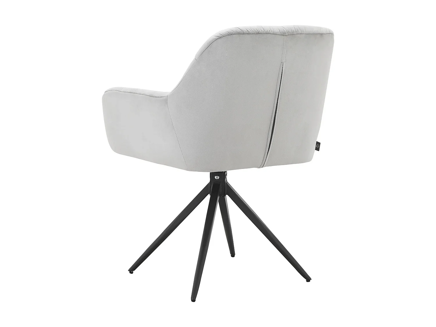 Tokyo|Lot de 2 chaises de salle à manger en velours gris clair