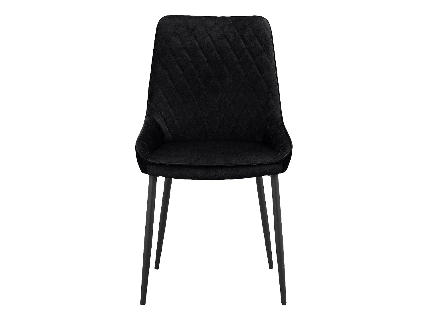 Maya|Chaise de salle à manger 2 PK Noir