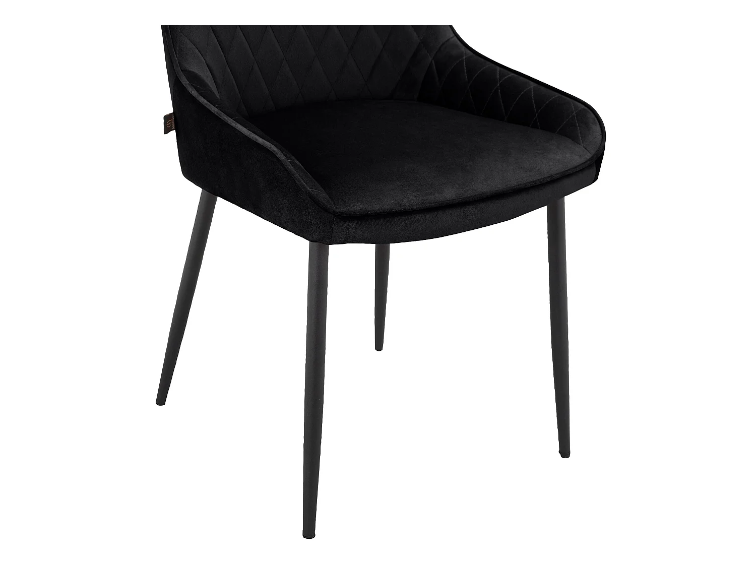 Maya|Chaise de salle à manger 2 PK Noir