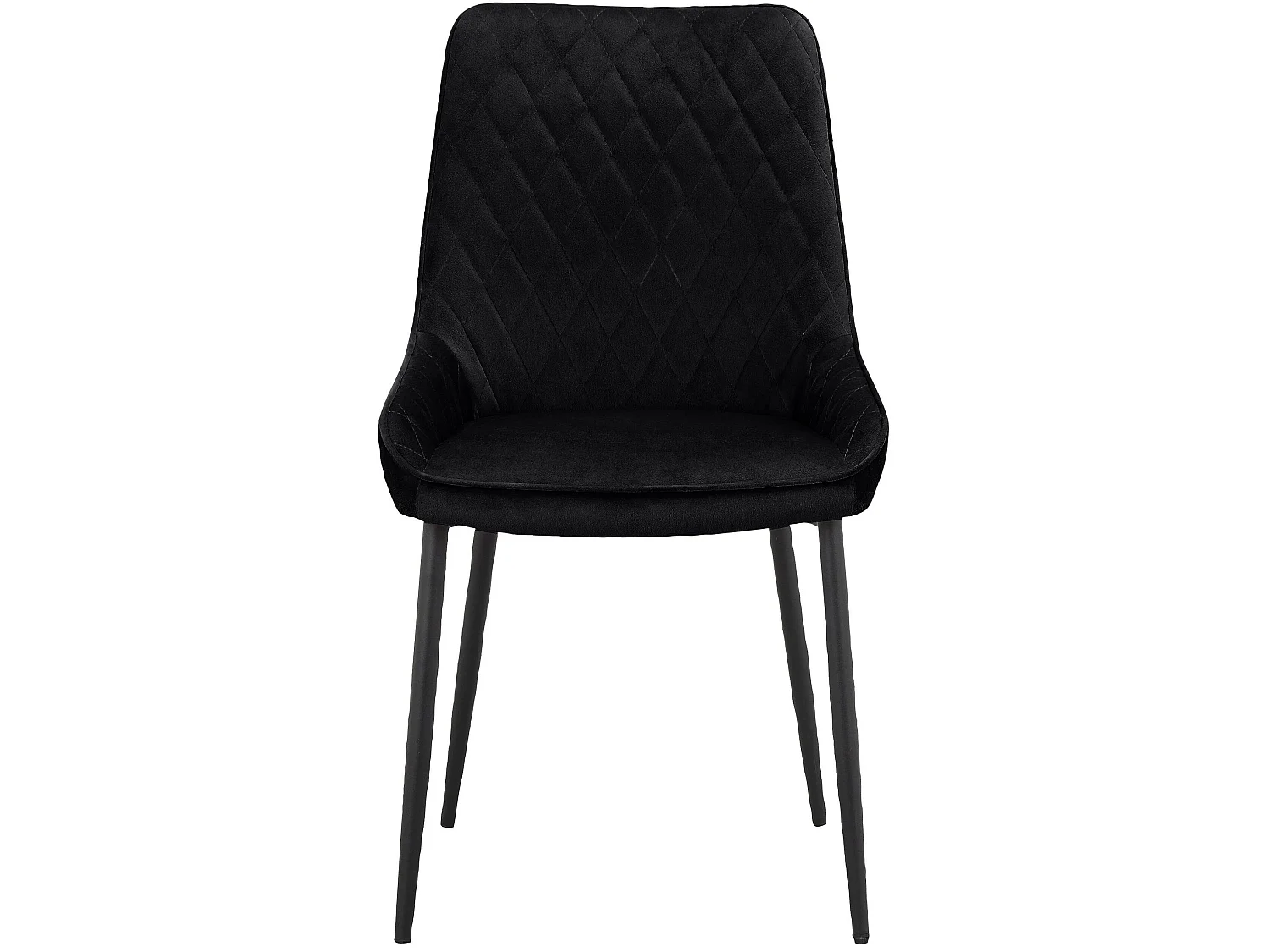 Maya|Chaise de salle à manger 2 PK Noir