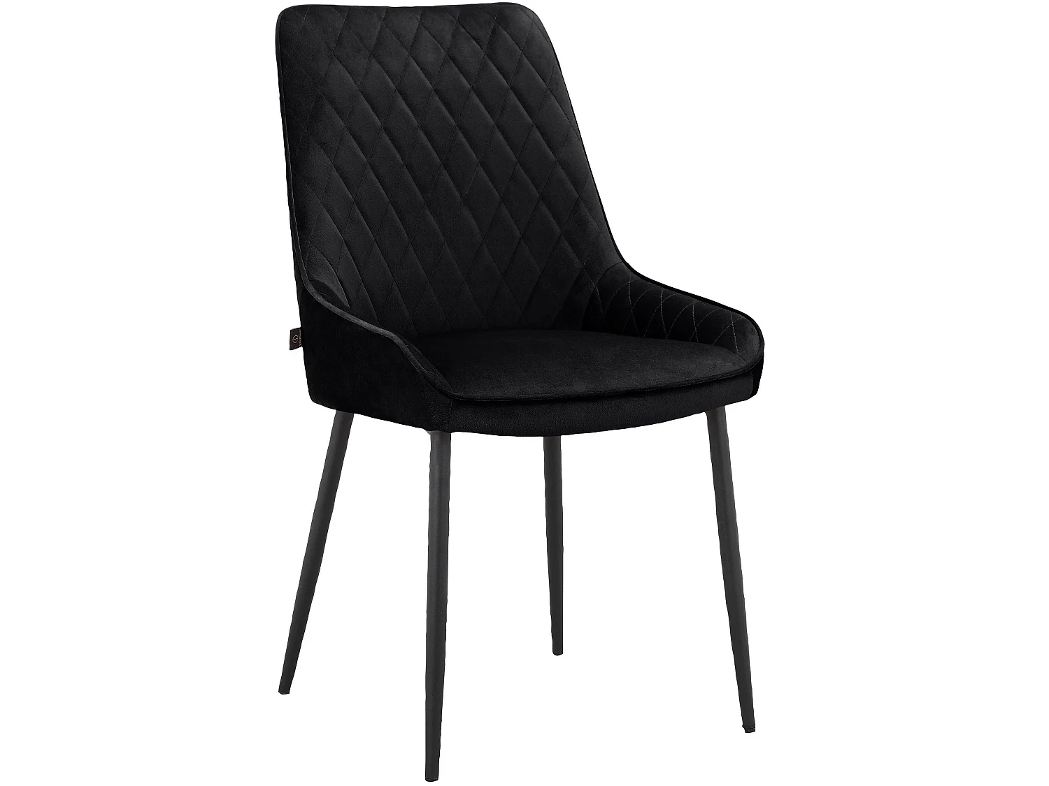 Maya|Chaise de salle à manger 2 PK Noir