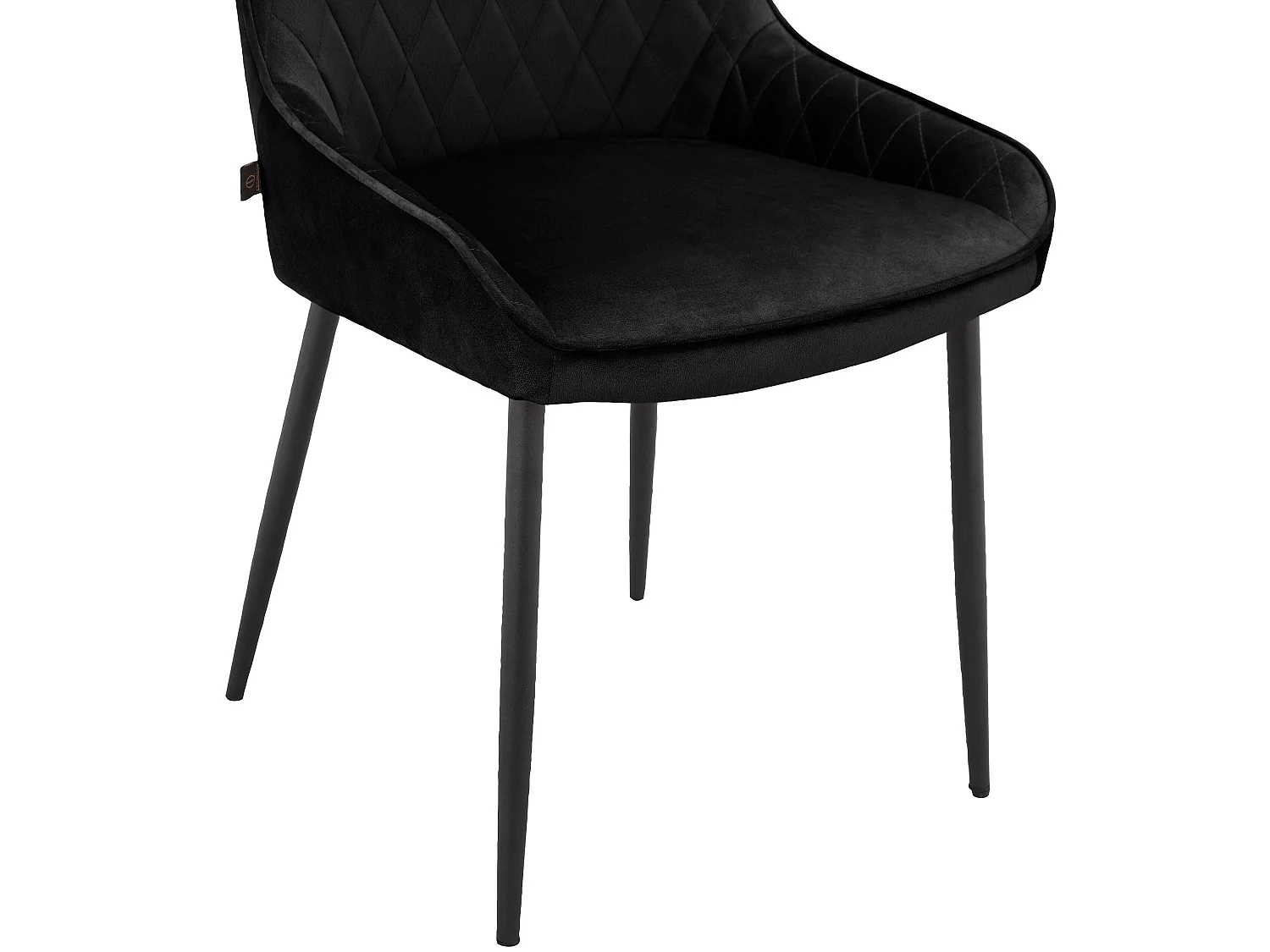 Maya|Chaise de salle à manger 2 PK Noir