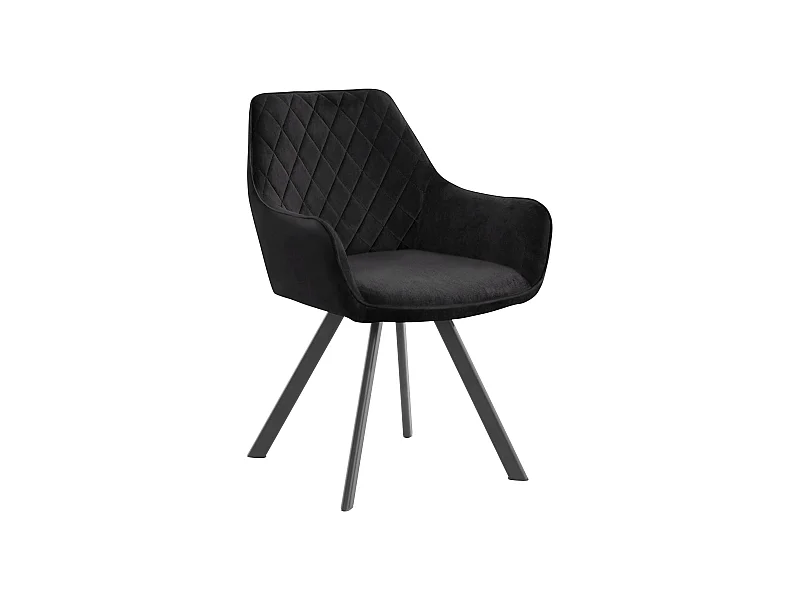Olga|Fauteuil 1pk Noir