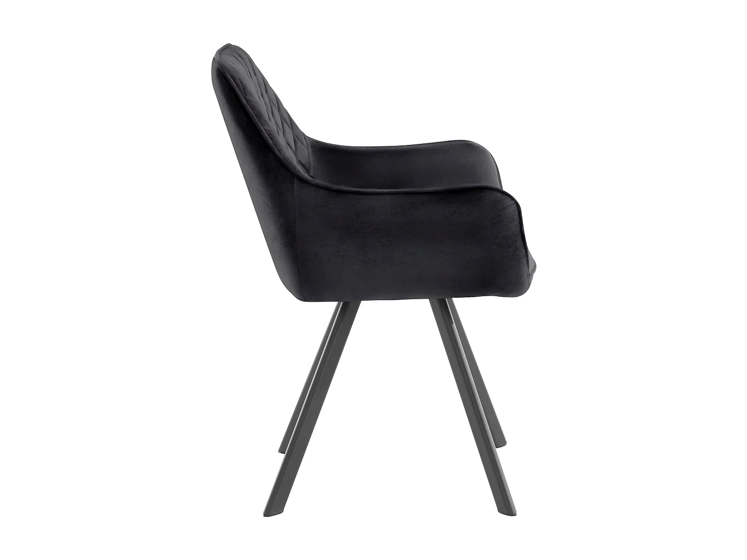 Olga|Fauteuil 1pk Noir