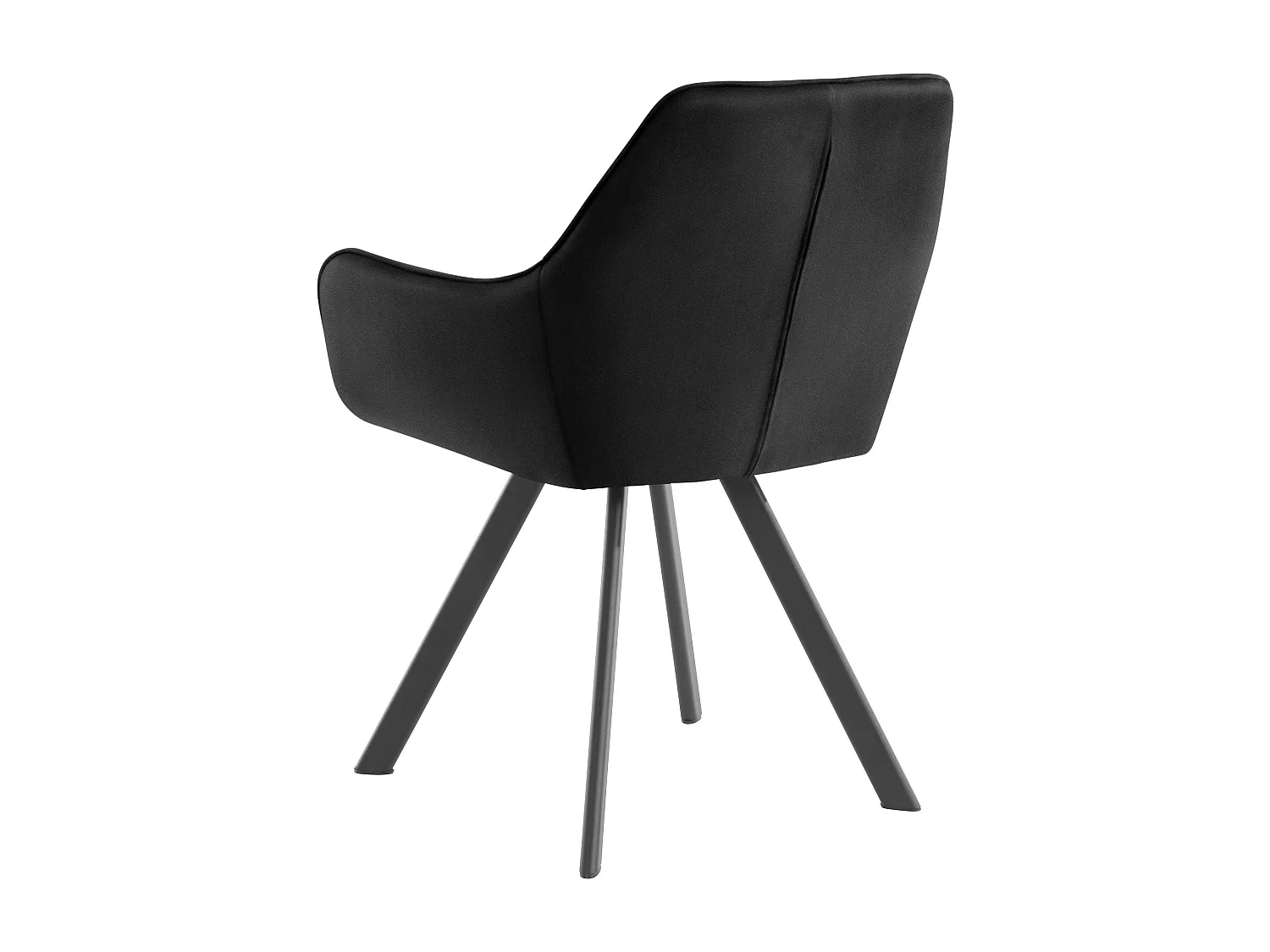 Olga|Fauteuil 1pk Noir