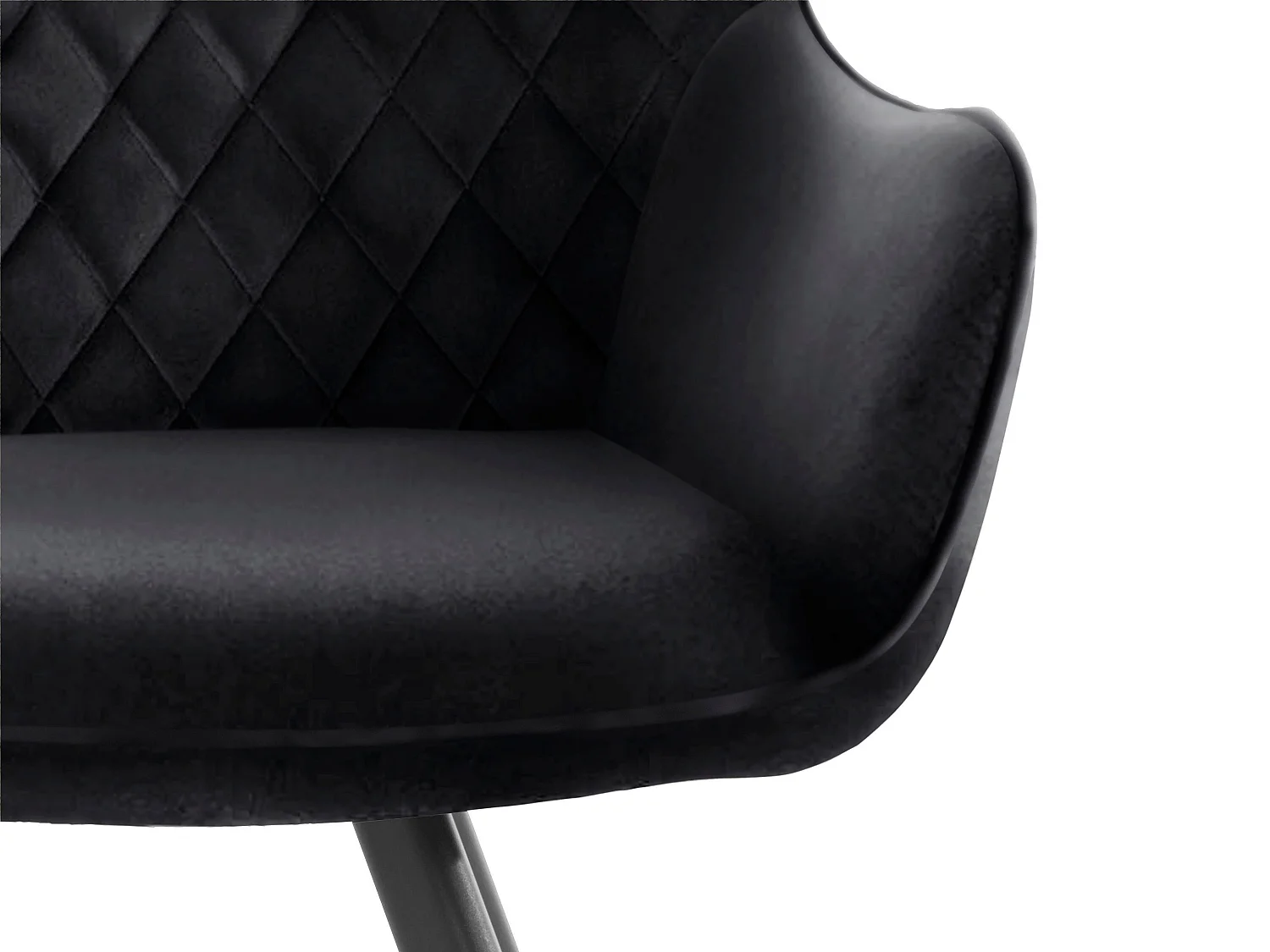 Olga|Fauteuil 1pk Noir