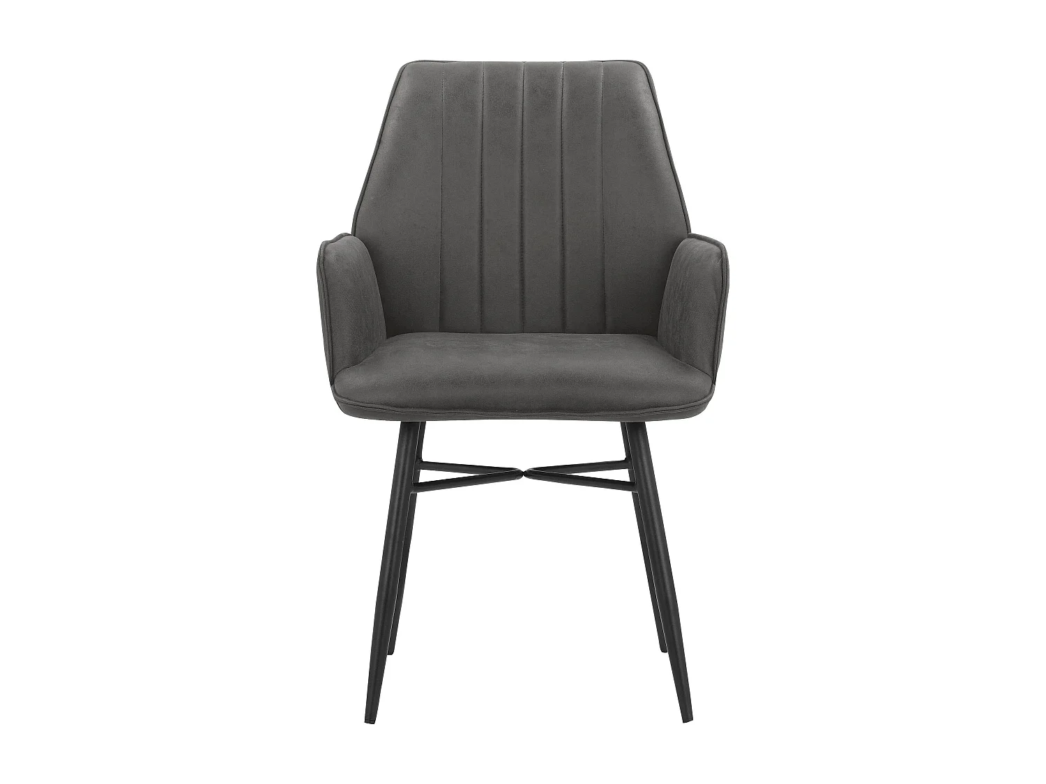 Anzo|Chaise de salle à manger 2 PK Anthracite