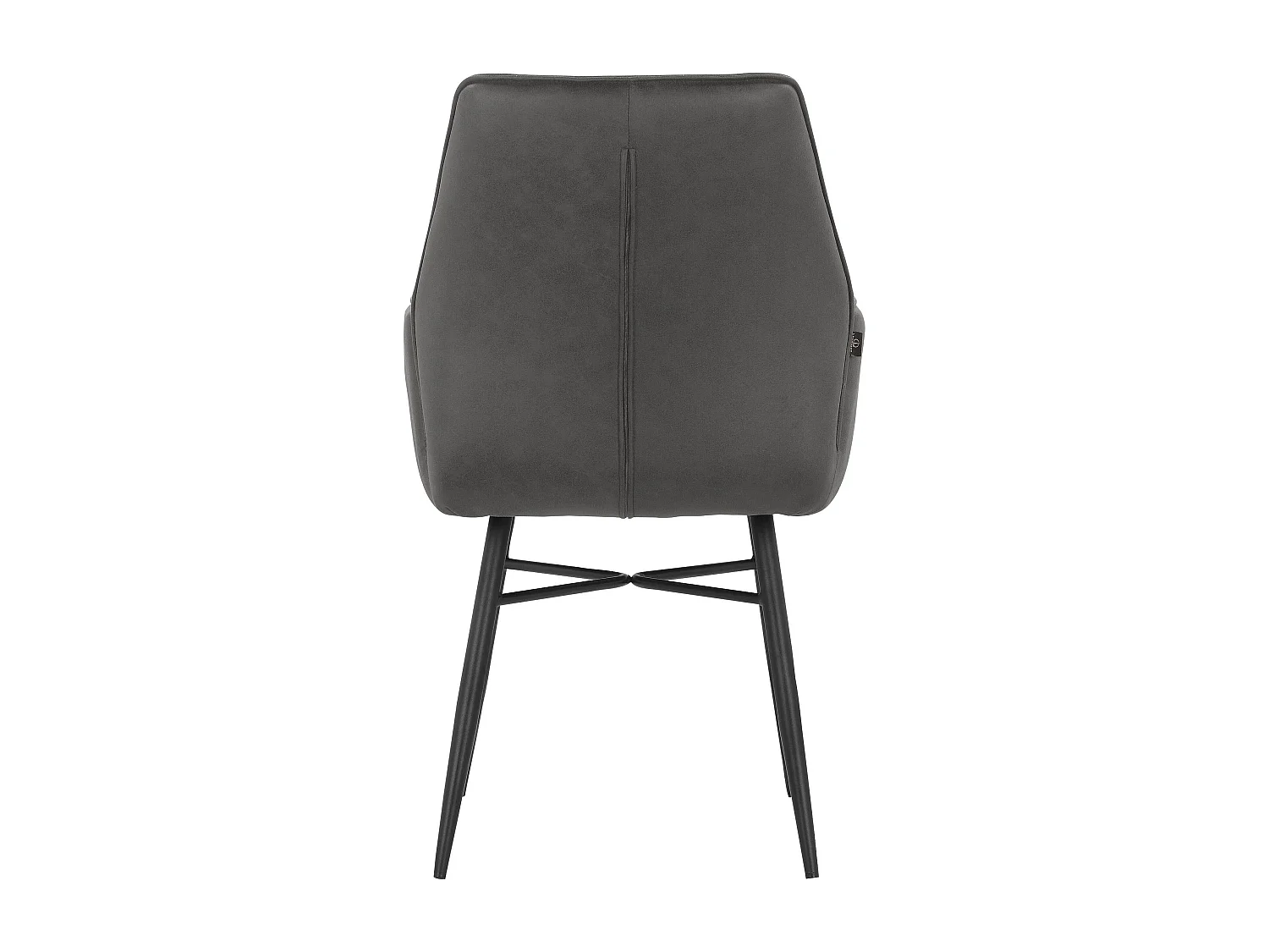 Anzo|Chaise de salle à manger 2 PK Anthracite