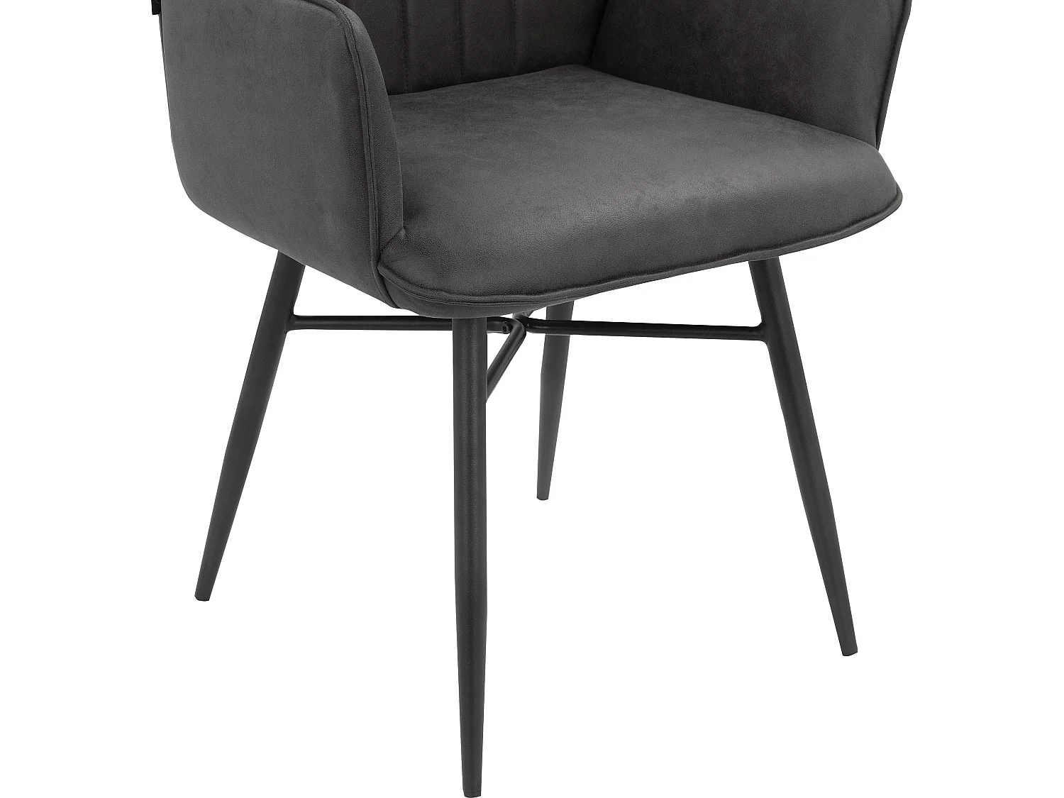 Anzo|Chaise de salle à manger 2 PK Anthracite