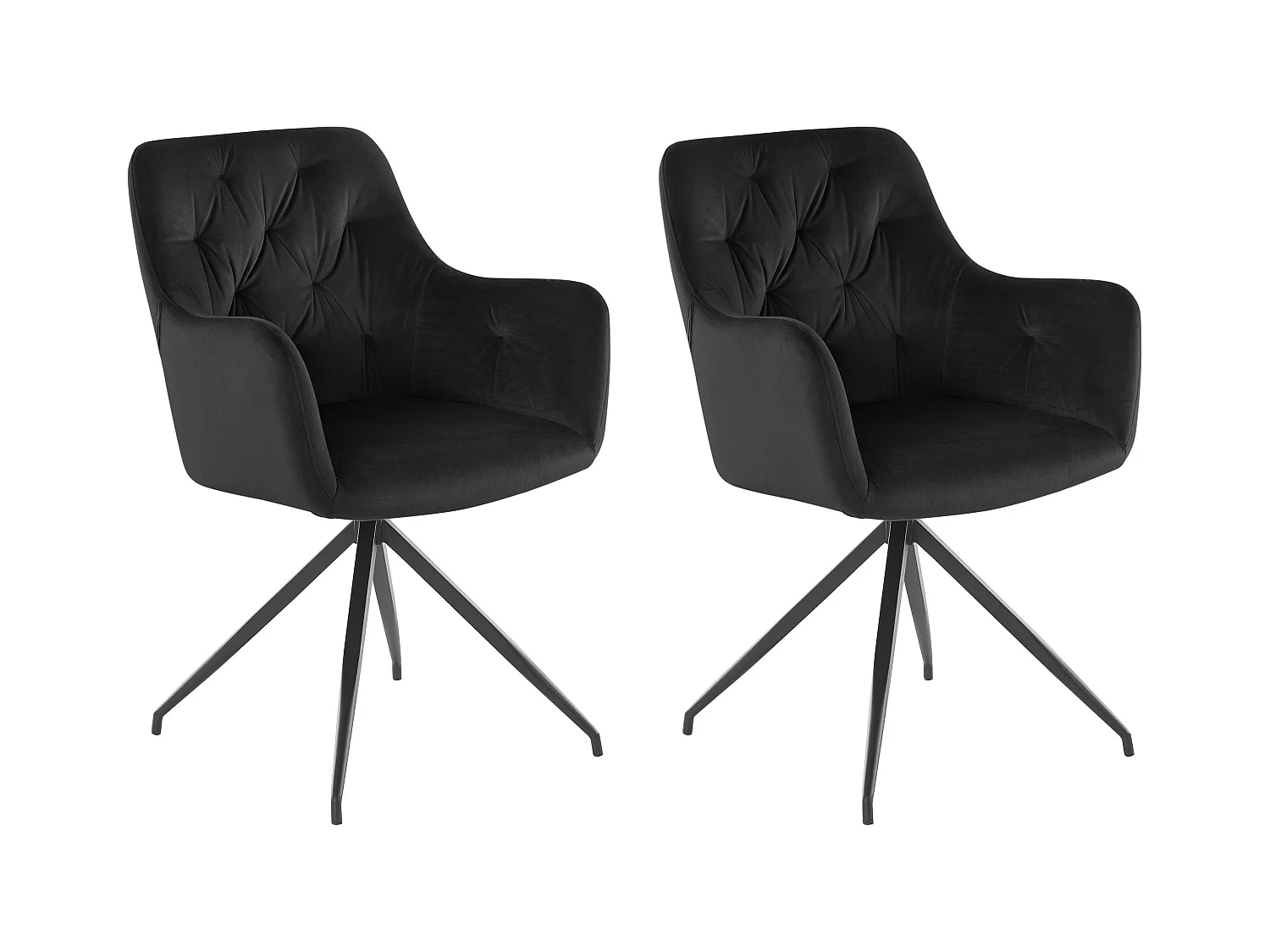 Tina|Fauteuil 2 PK Noir