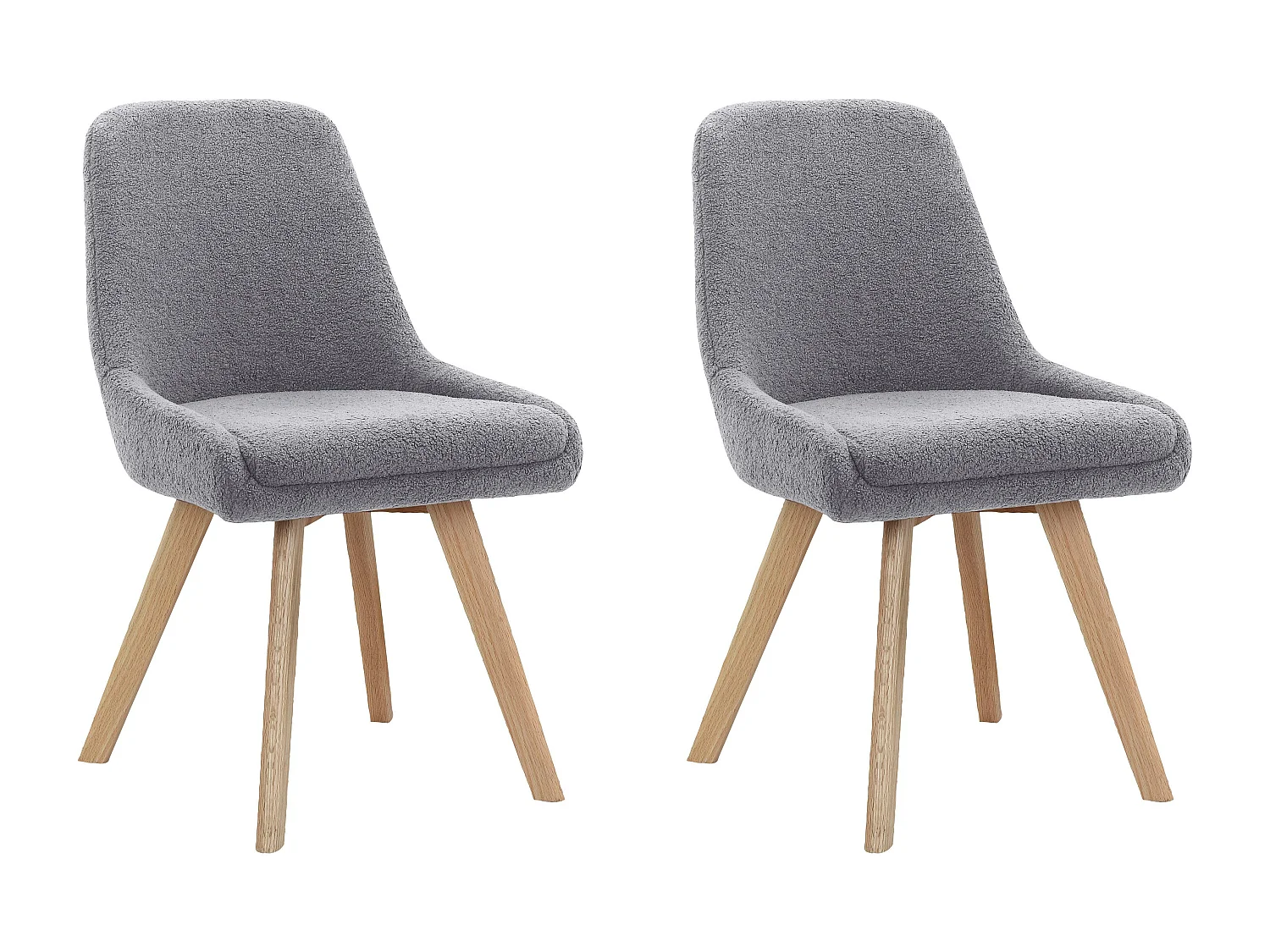 Esszimmerstuhl 2er Pack Grau