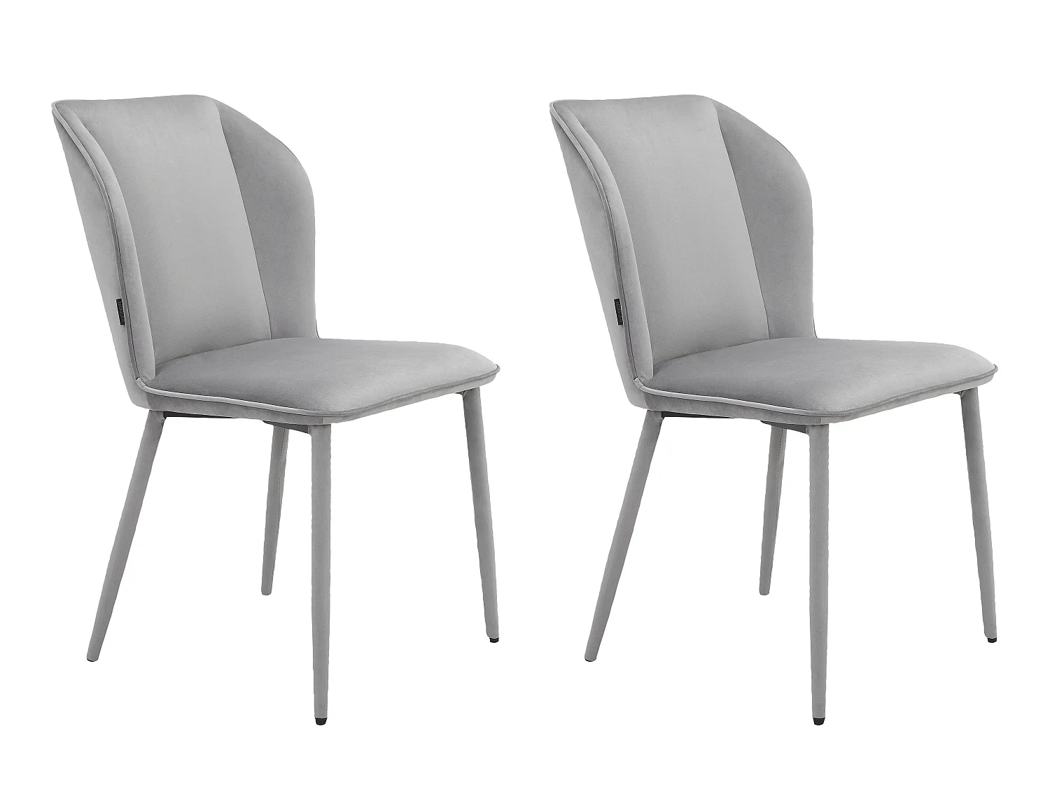 Wilma|Chaise de salle à manger 2 Pack Grey